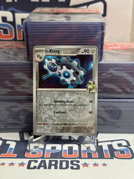 Pokemon TCG: Journey Together - N's Klang (Reverse Holo, Common) #104