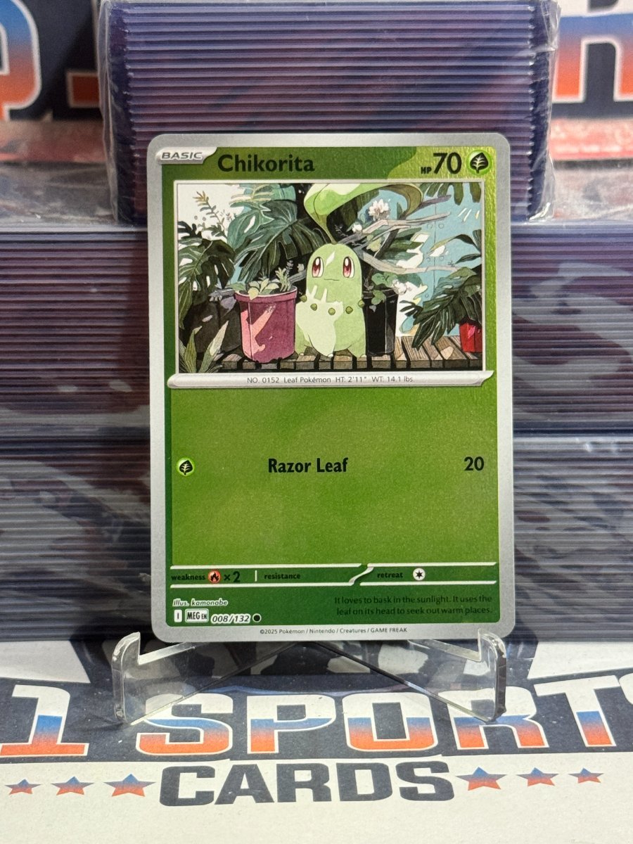 Pokemon TCG: Mega Evolution - Chikorita (Reverse Holo, Common) 8
