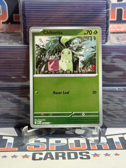 Pokemon TCG: Mega Evolution - Chikorita (Reverse Holo, Common) 8