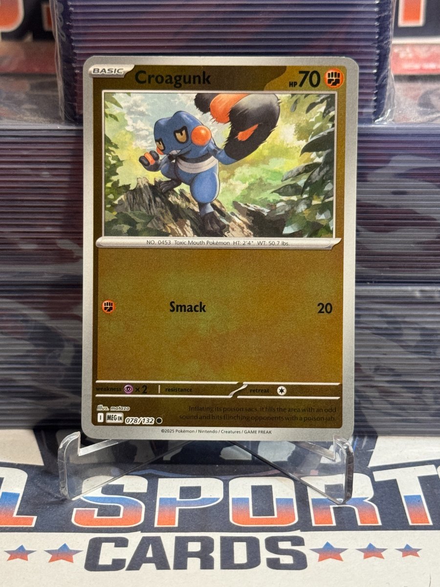 Pokemon TCG: Mega Evolutions - Croagunk (Reverse Holo, Common) 78
