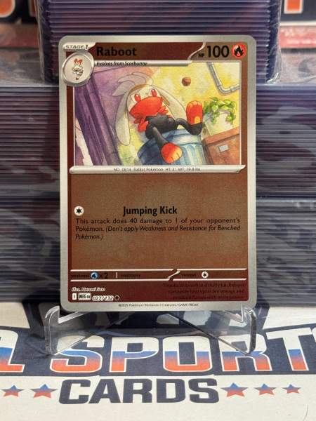 Pokemon TCG: Mega Evolutions - Raboot (Reverse Holo, Common) 27