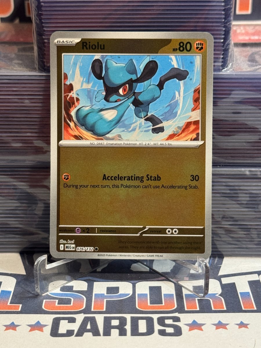 Pokemon TCG: Mega Evolutions - Riolu (Reverse Holo, Common) 76