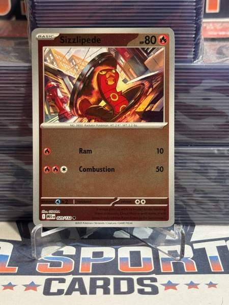 Pokemon TCG: Mega Evolutions - Sizzlipede (Reverse Holo, Uncommon) 29