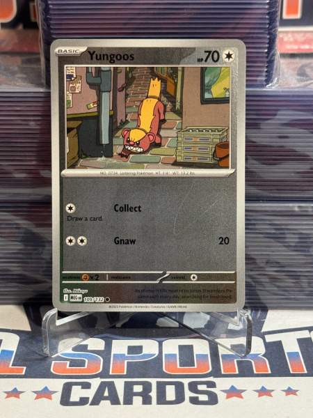 Pokemon TCG: Mega Evolutions - Yungoos (Reverse Holo, Common) 109