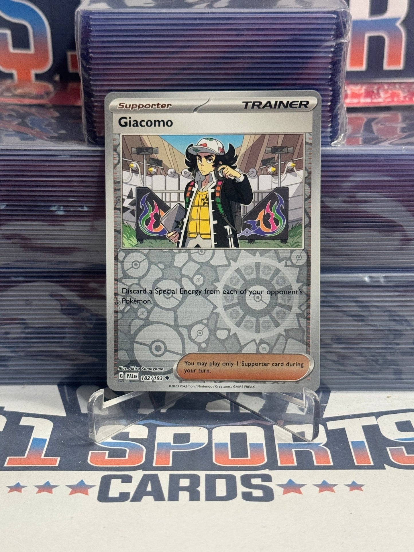 Pokemon TCG: Paldea Evolved - Giacomo (Reverse Holo, Uncommon) 182