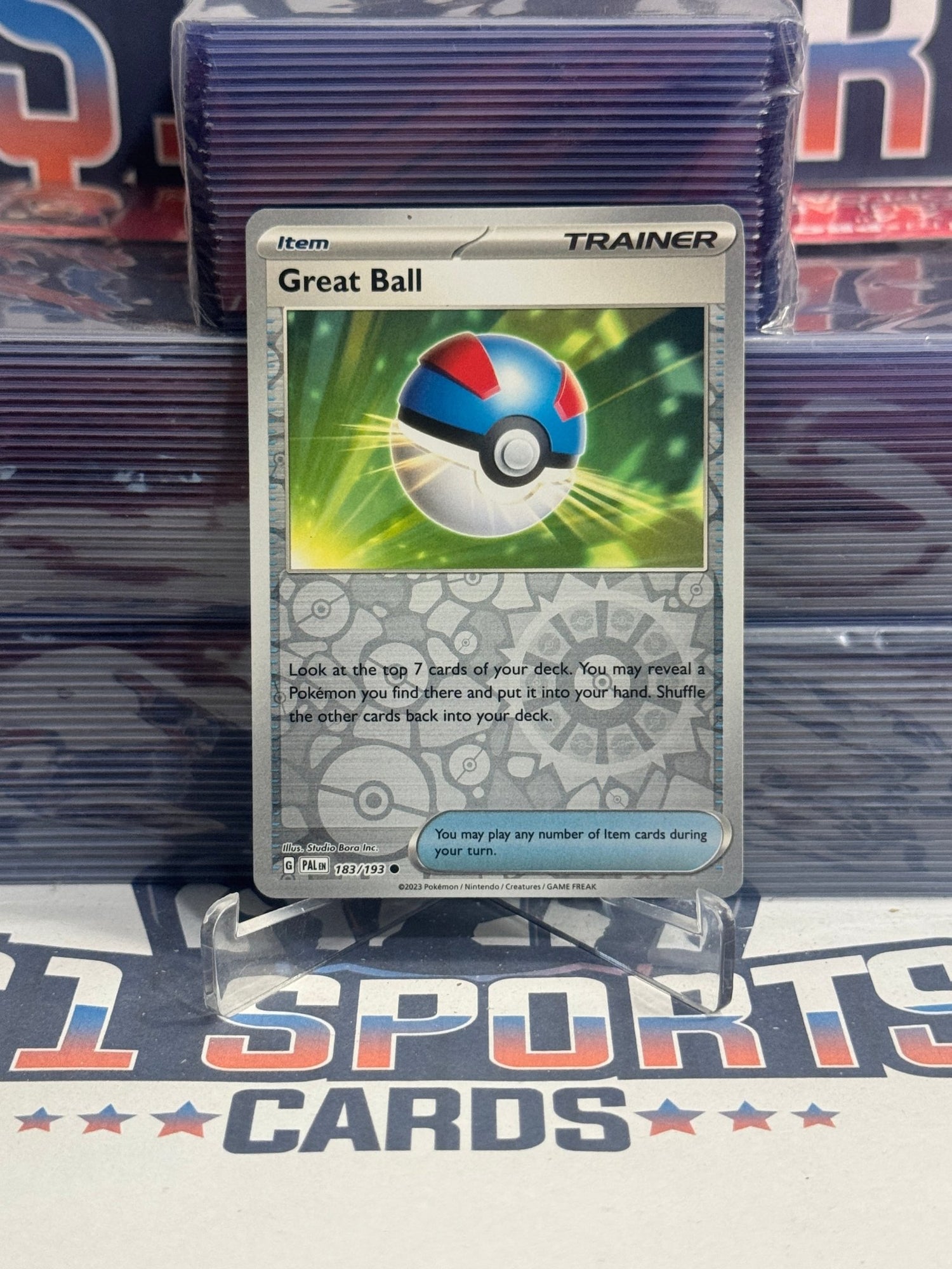 Pokemon TCG: Paldea Evolved - Great Ball (Reverse Holo, Common) 183