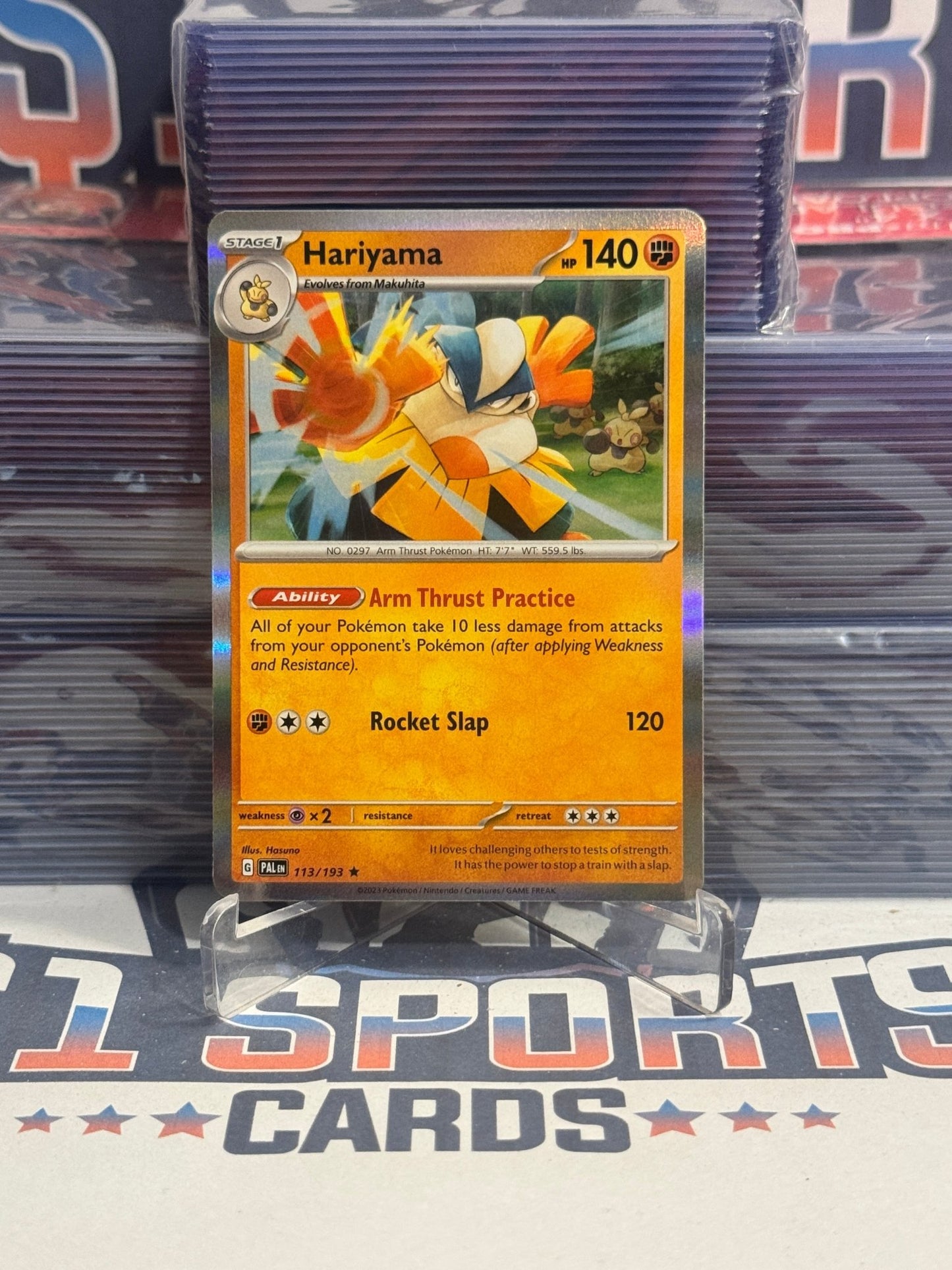 Pokemon TCG: Paldea Evolved - Hariyama (Holo, Rare) 113