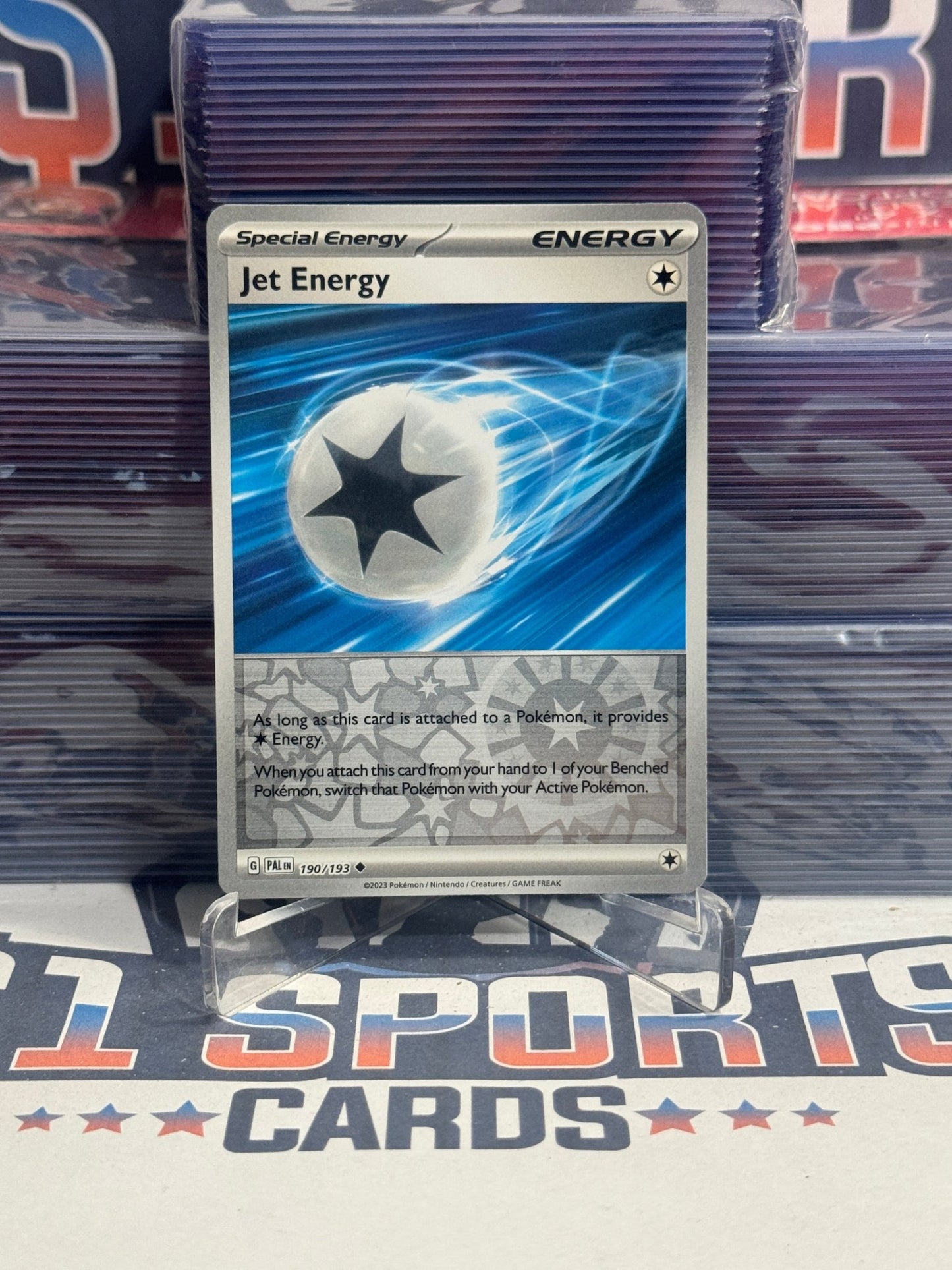 Pokemon TCG: Paldea Evolved - Jet Energy (Reverse Holo, Uncommon) 190