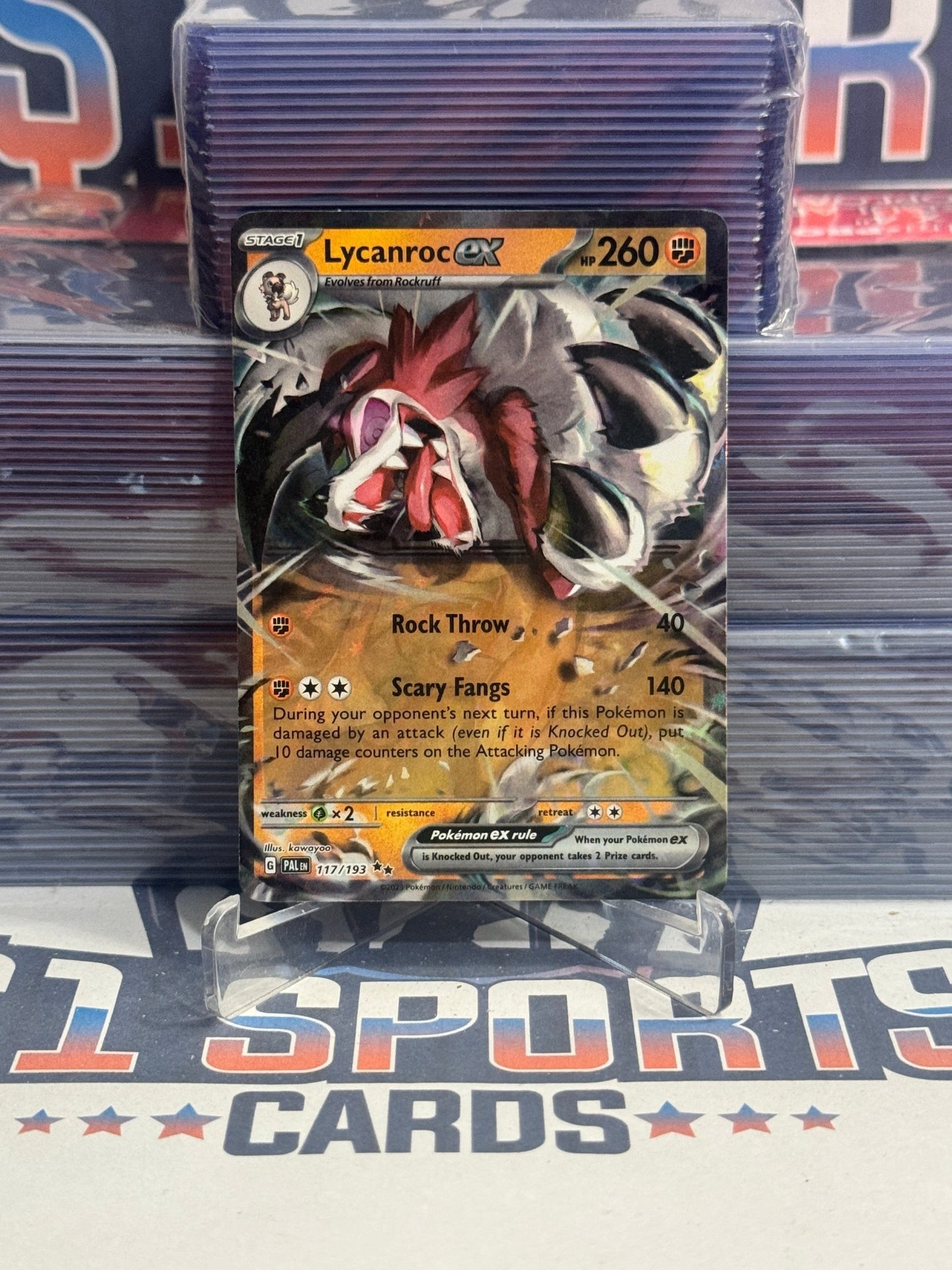 Pokemon TCG: Paldea Evolved - Lycanroc EX (Double Rare) 117