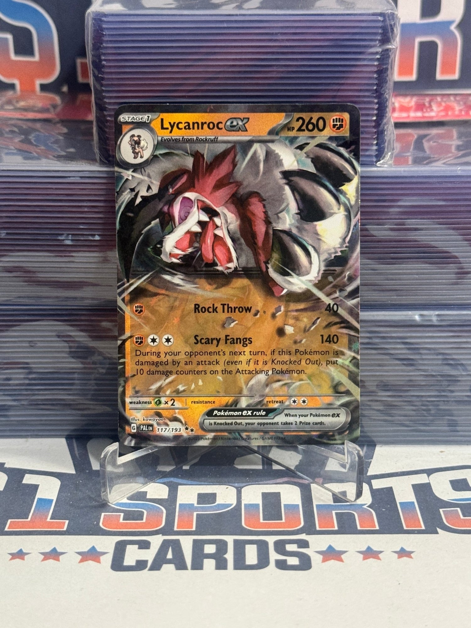 Pokemon TCG: Paldea Evolved - Lycanroc EX (Double Rare) 117