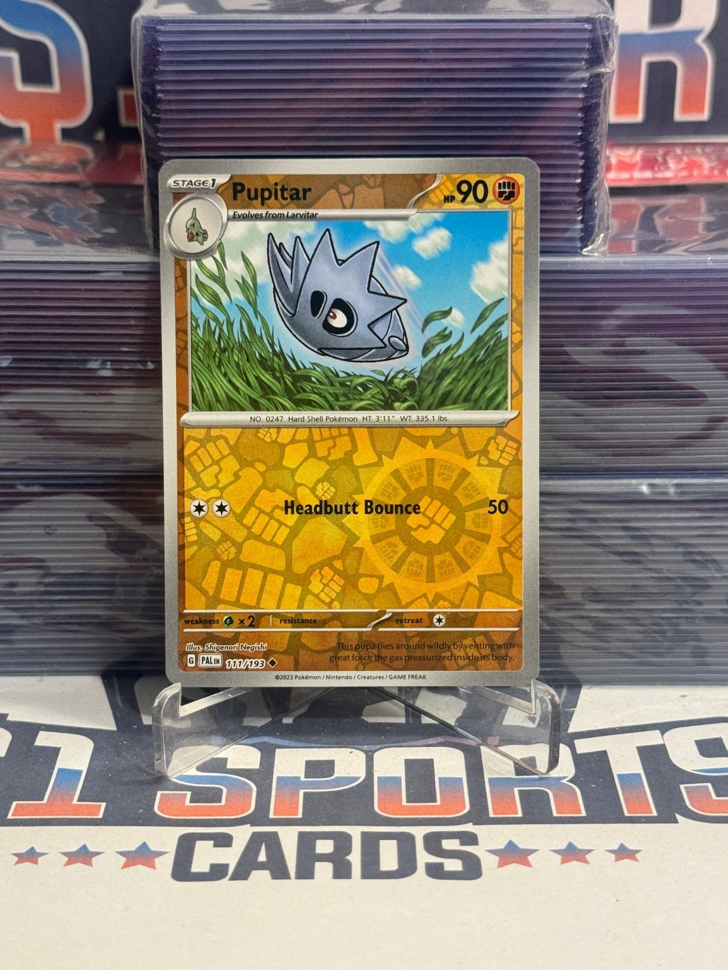 Pokemon TCG: Paldea Evolved - Pupitar (Reverse Holo, Uncommon) 111