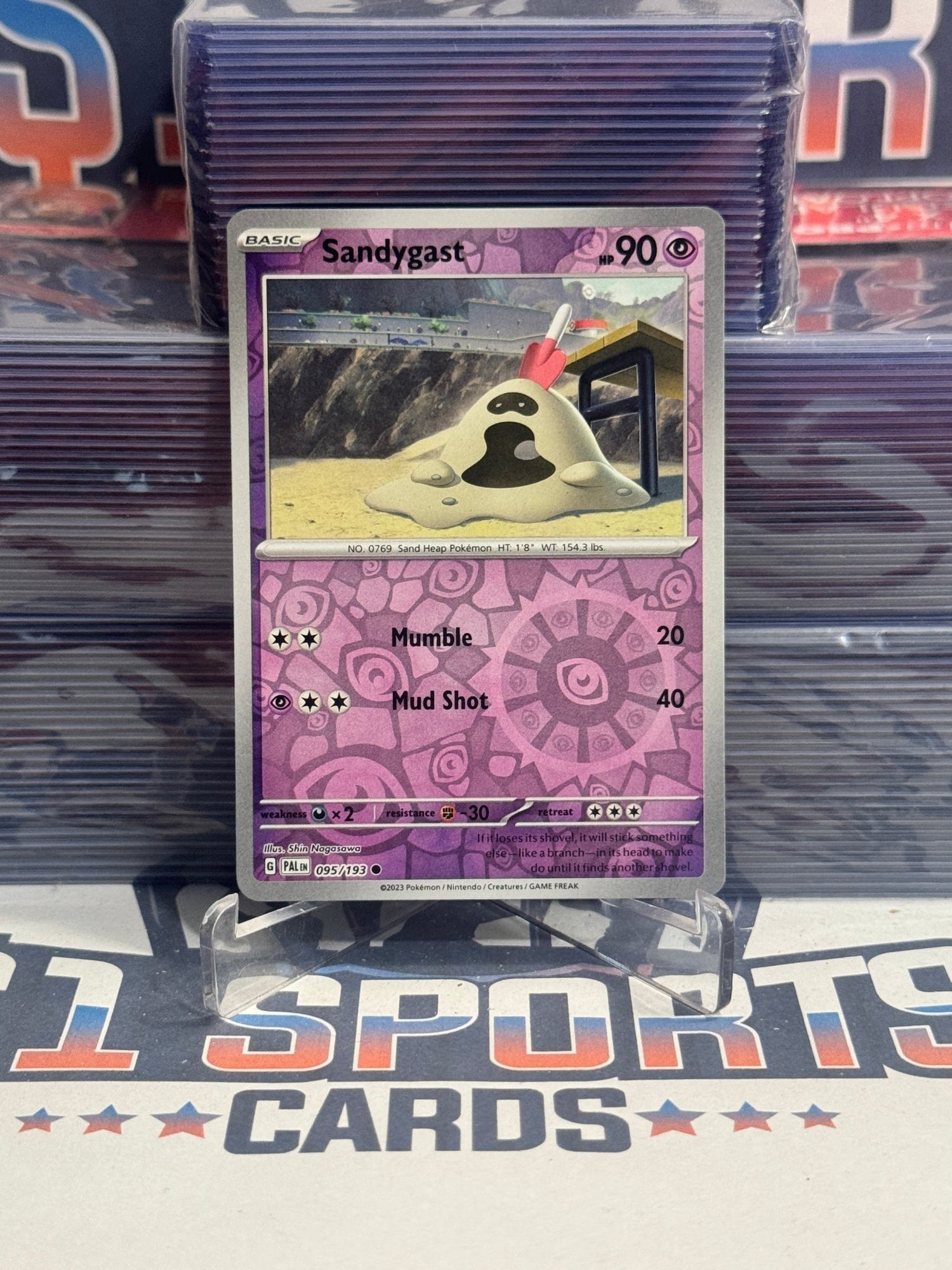 Pokemon TCG: Paldea Evolved - Sandygast (Reverse Holo, Common) 95