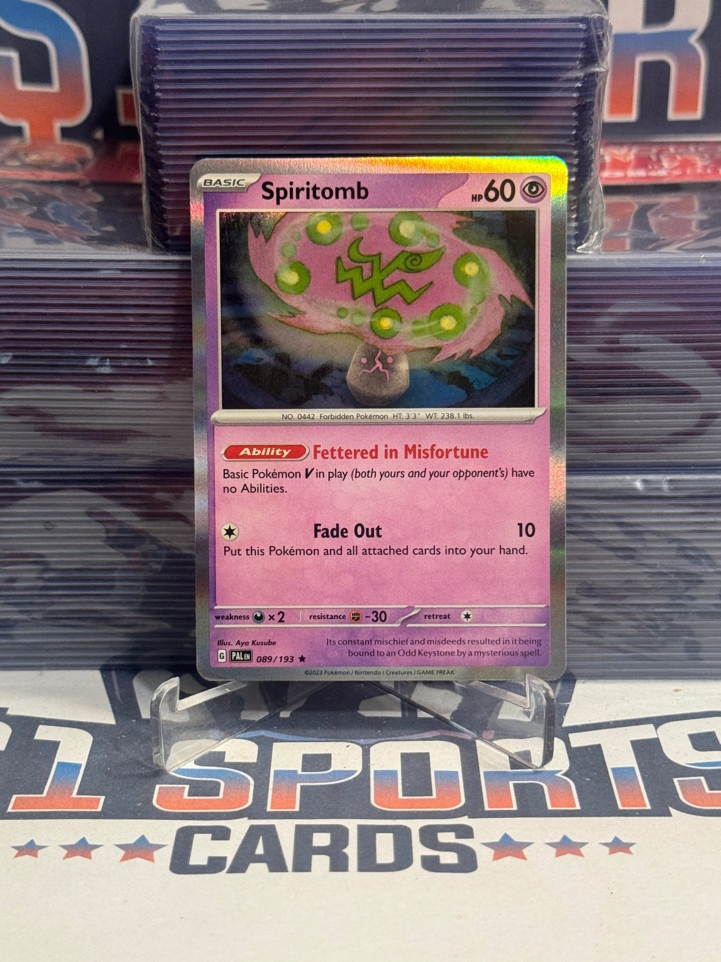 Pokemon TCG: Paldea Evolved - Spiritomb (Holo, Rare) 89