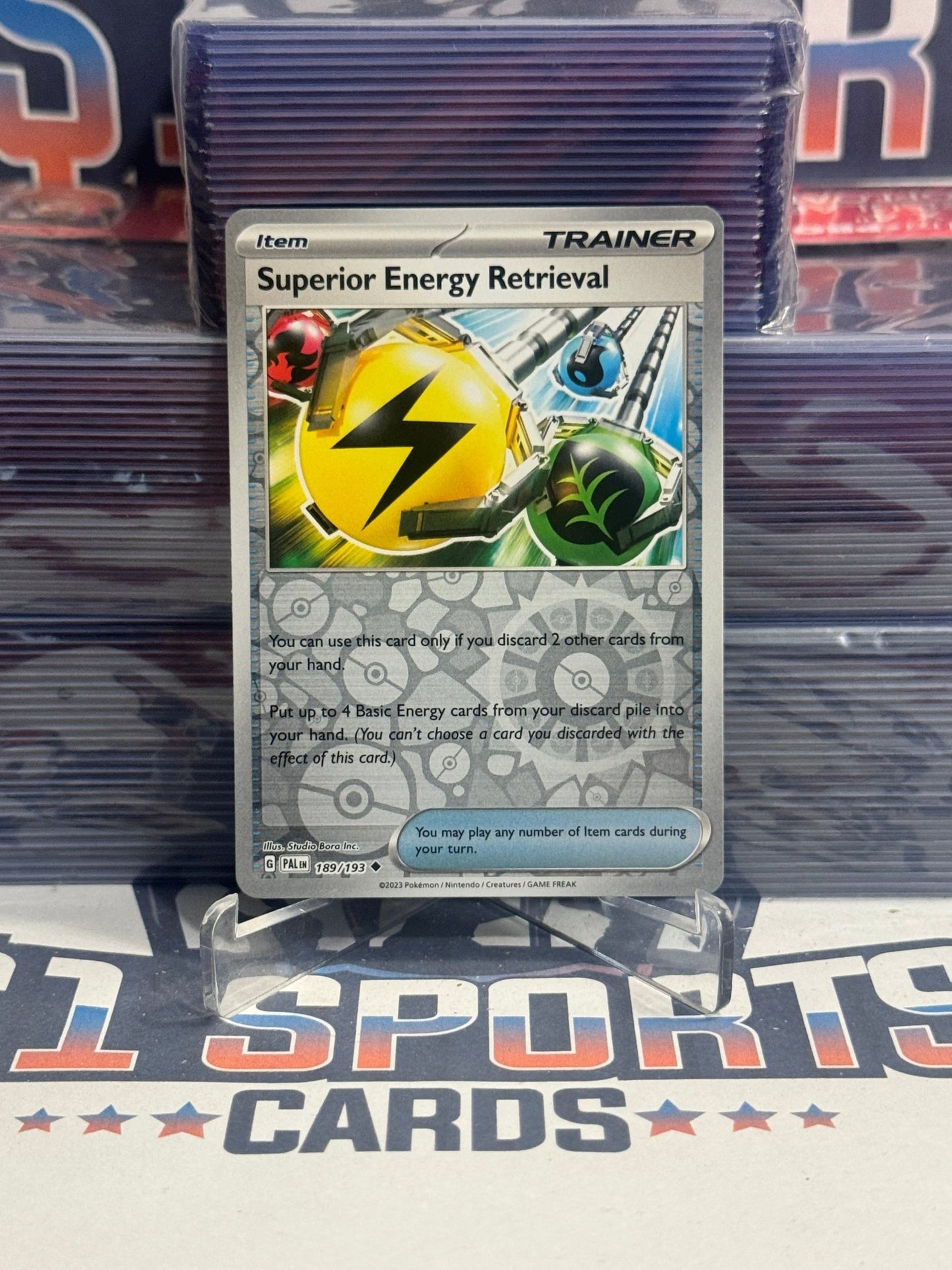 Pokemon TCG: Paldea Evolved - Superior Energy Retrieval (Reverse Holo, Uncommon) 189