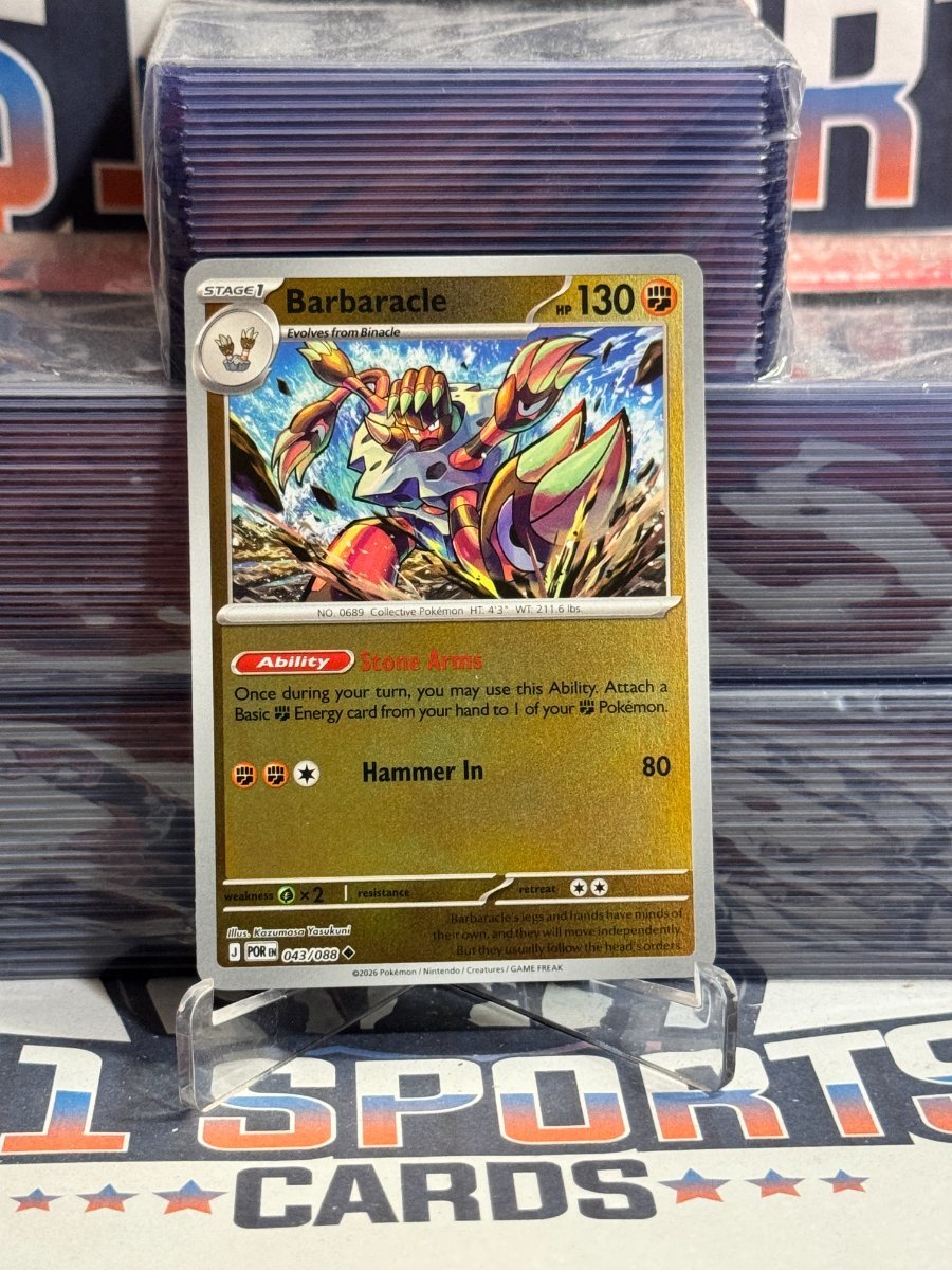 Pokemon TCG: Perfect Order - Barbaracle (Reverse Holo, Uncommon) 43