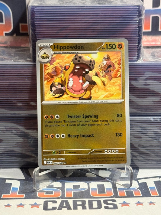 Pokemon TCG: Perfect Order - Hippowdon (Reverse Holo, Uncommon) 40