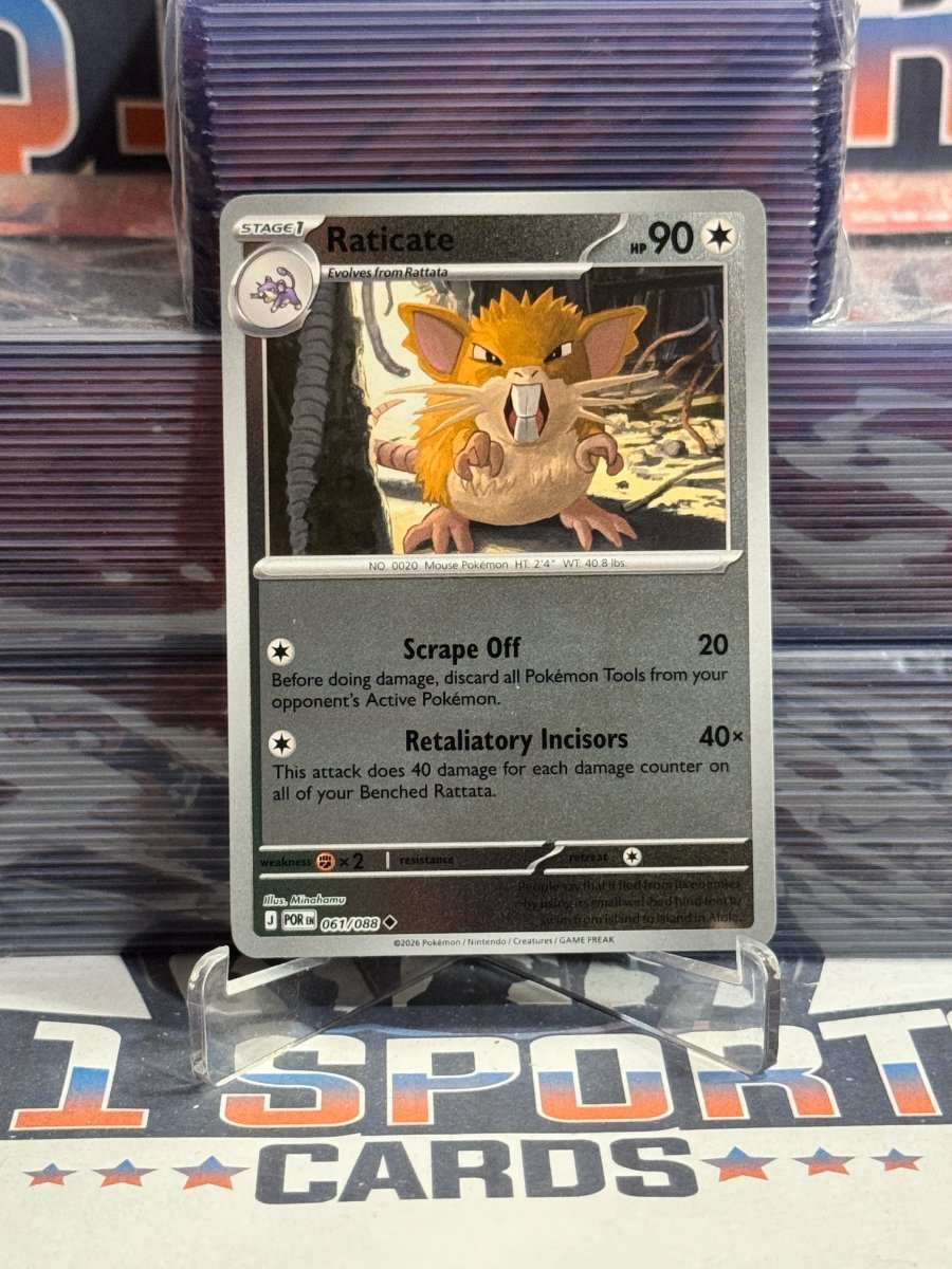 Pokemon TCG: Perfect Order - Raticate (Reverse Holo, Uncommon) 61