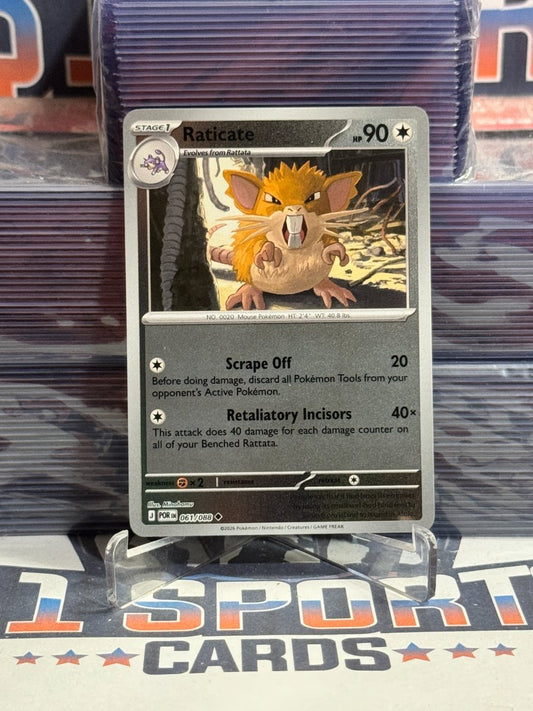 Pokemon TCG: Perfect Order - Raticate (Reverse Holo, Uncommon) 61