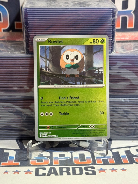 Pokemon TCG: Perfect Order - Rowlet (Reverse Holo, Common) 10