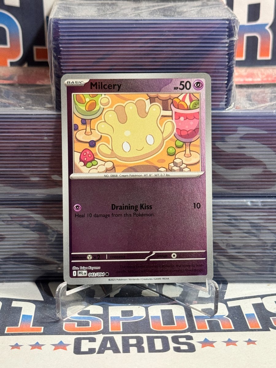 Pokemon TCG: Phantasmal Flames - Milcery (Reverse Holo, Common) 43