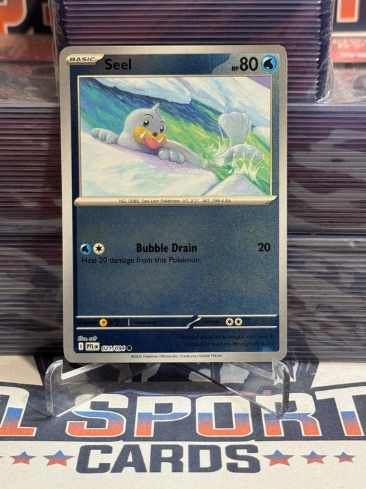 Pokemon TCG: Phantasmal Flames - Seel (Reverse Holo, Common) 21