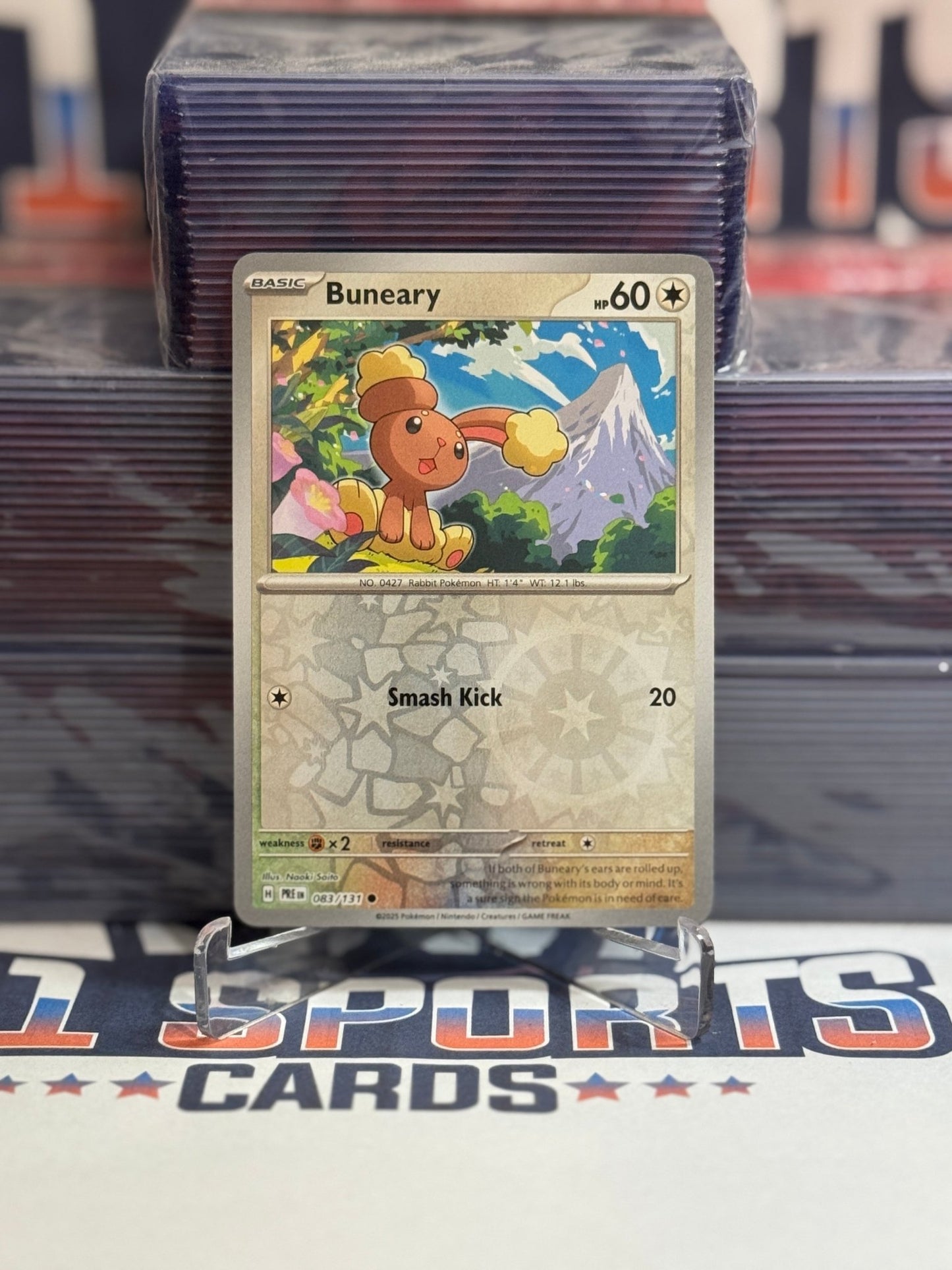 Pokemon TCG: Prismatic Evolutions - Buneary (Reverse Holo, Common) #83