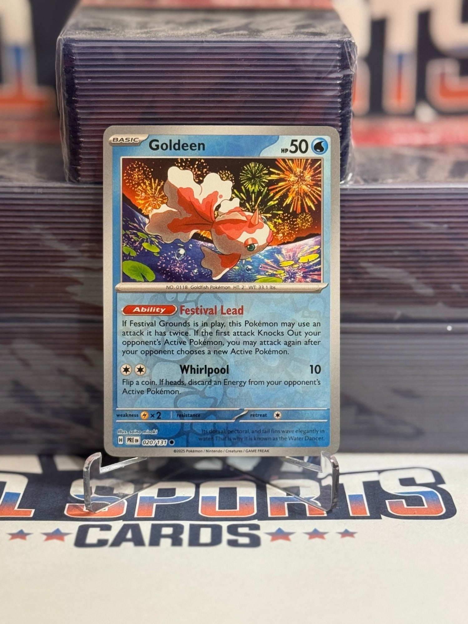 Pokemon TCG: Prismatic Evolutions - Goldeen (Reverse Holo, Common) #20