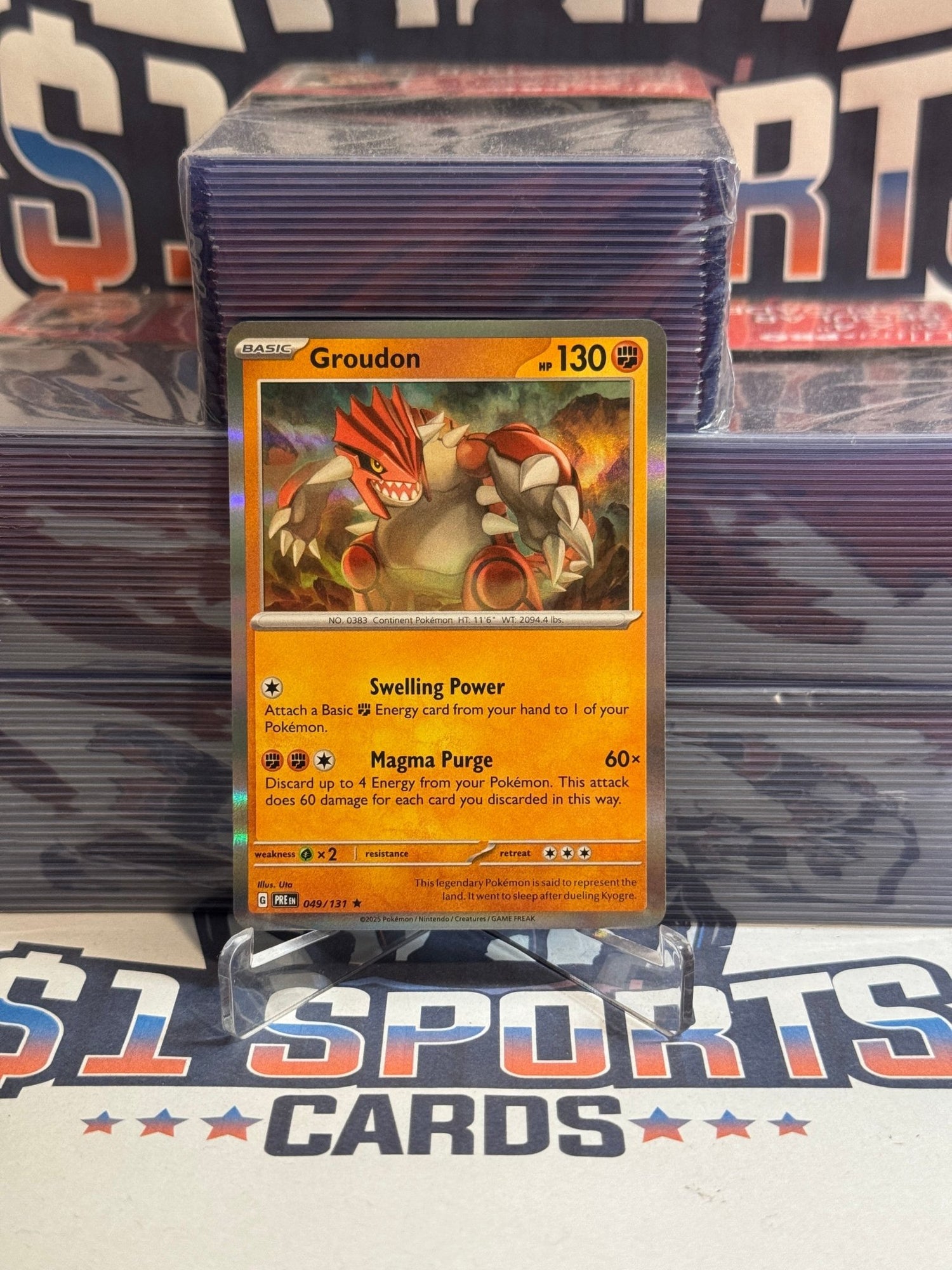 Pokemon TCG: Prismatic Evolutions - Groudon (Holo, Rare) 49