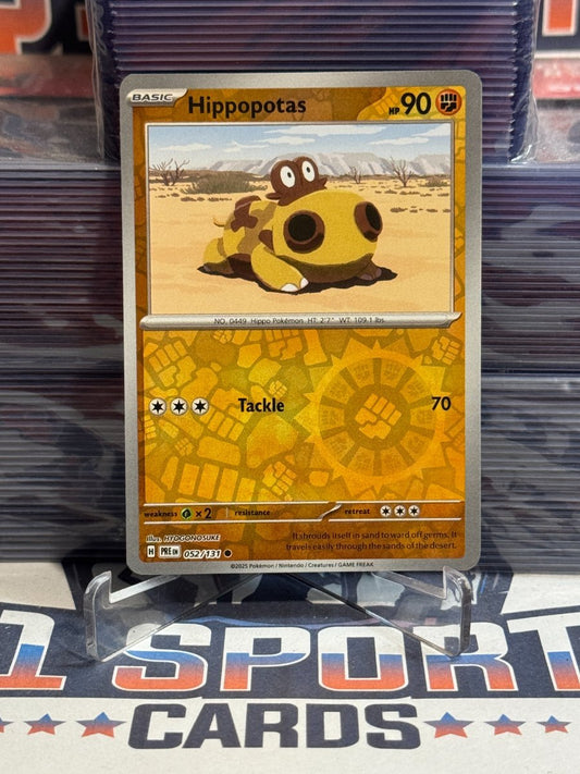 Pokemon TCG: Prismatic Evolutions - Hippopotas (Reverse Holo, Common) 52