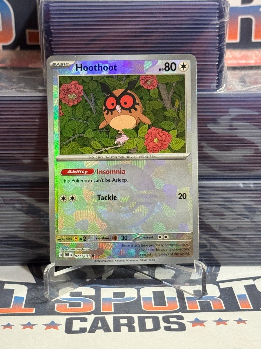 Pokemon TCG: Prismatic Evolutions - Hoothoot (Poke Ball, Common) 77