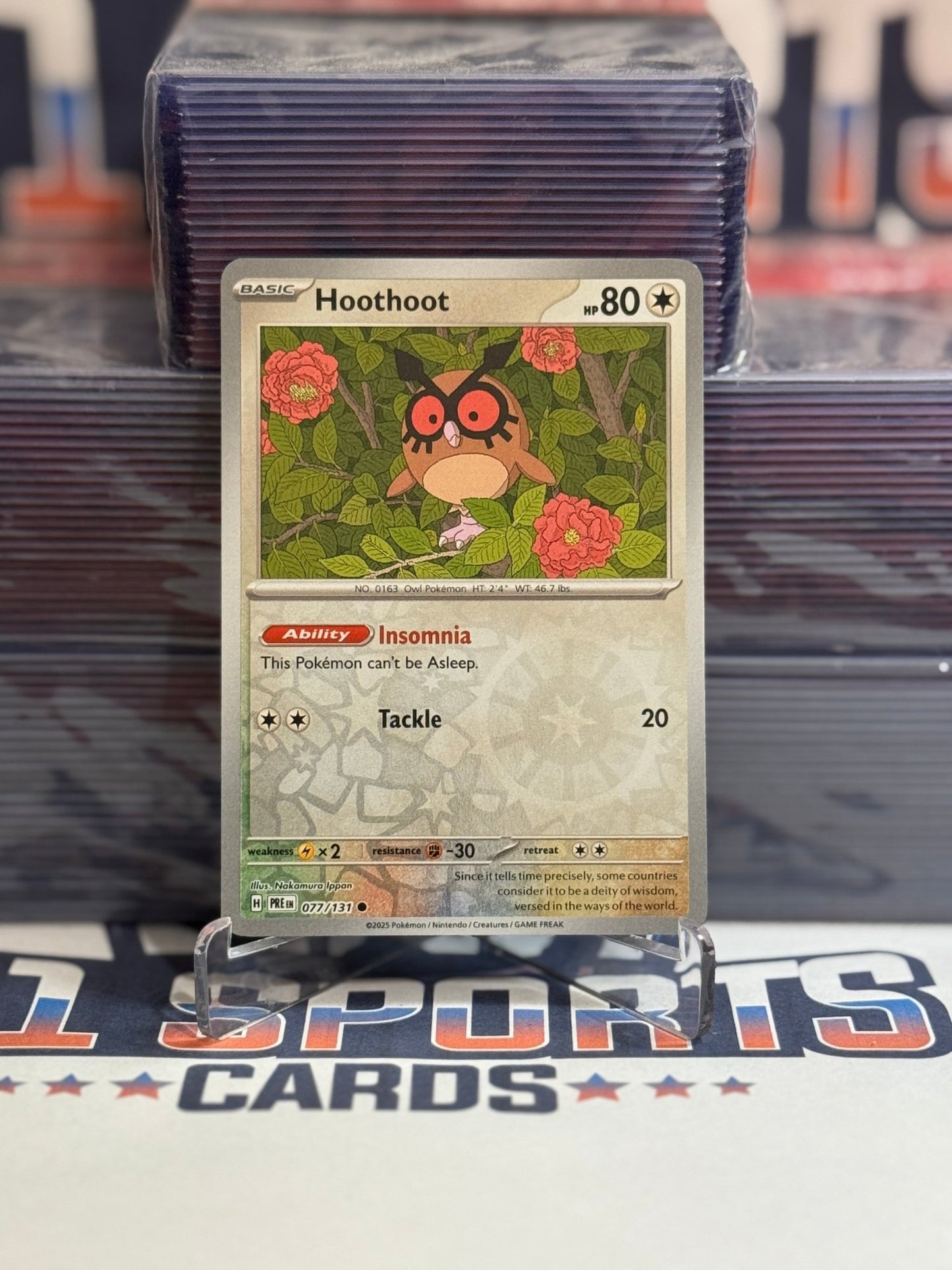 Pokemon TCG: Prismatic Evolutions - Hoothoot (Reverse Holo, Common) #78