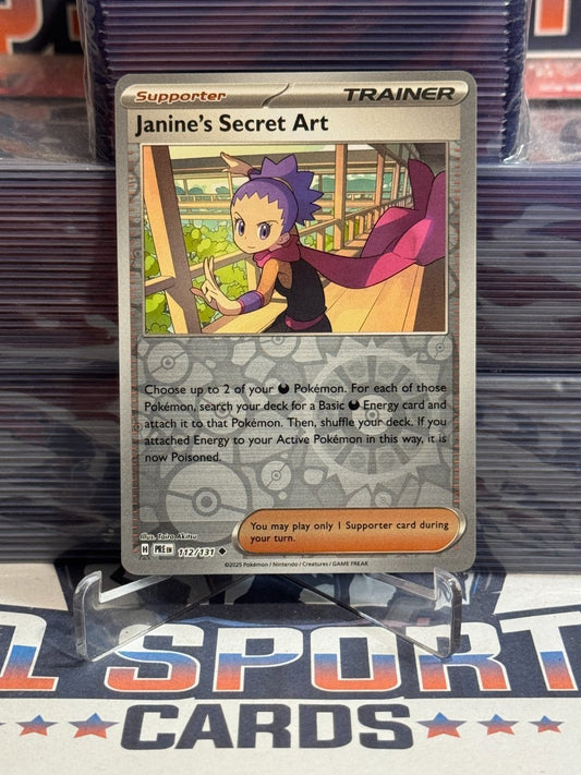 Pokemon TCG: Prismatic Evolutions - Janine's Secret Art (Reverse Holo, Uncommon) 112