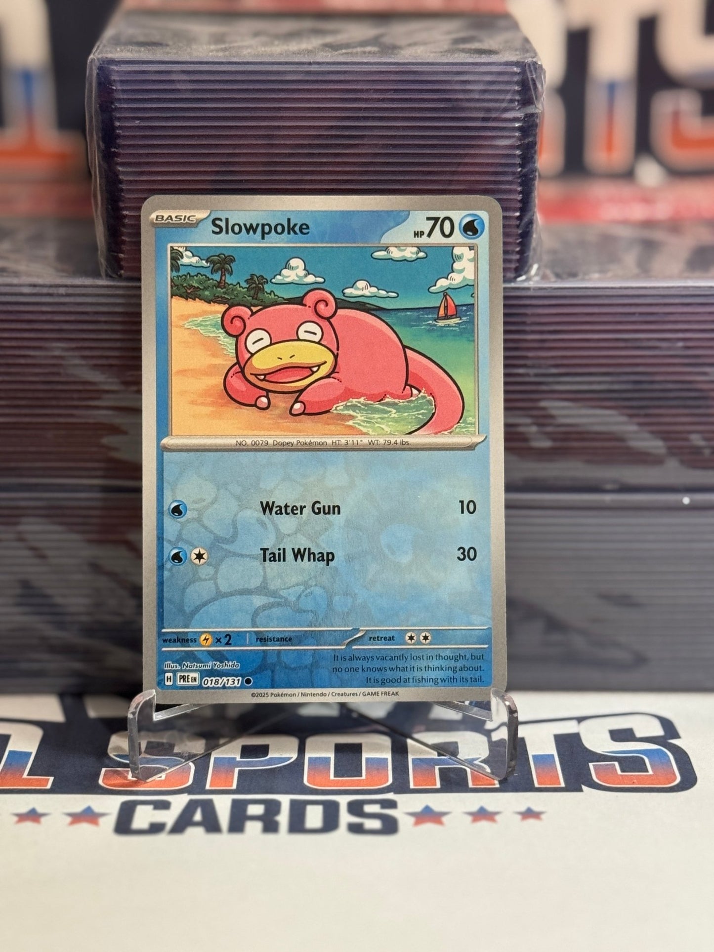 Pokemon TCG: Prismatic Evolutions - Slowpoke (Reverse Holo, Common) #18