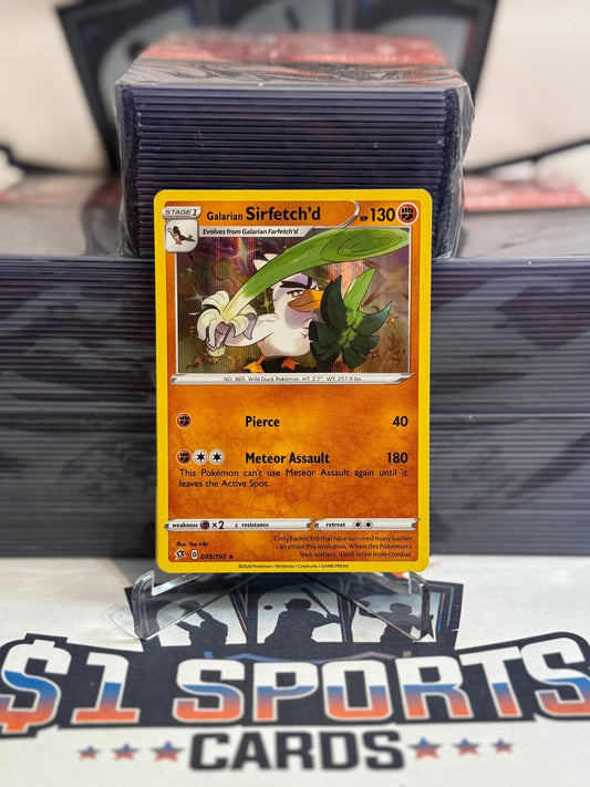 Pokemon TCG: Rebel Clash - Galarian Sirfetch'd (Holo, Rare) #95