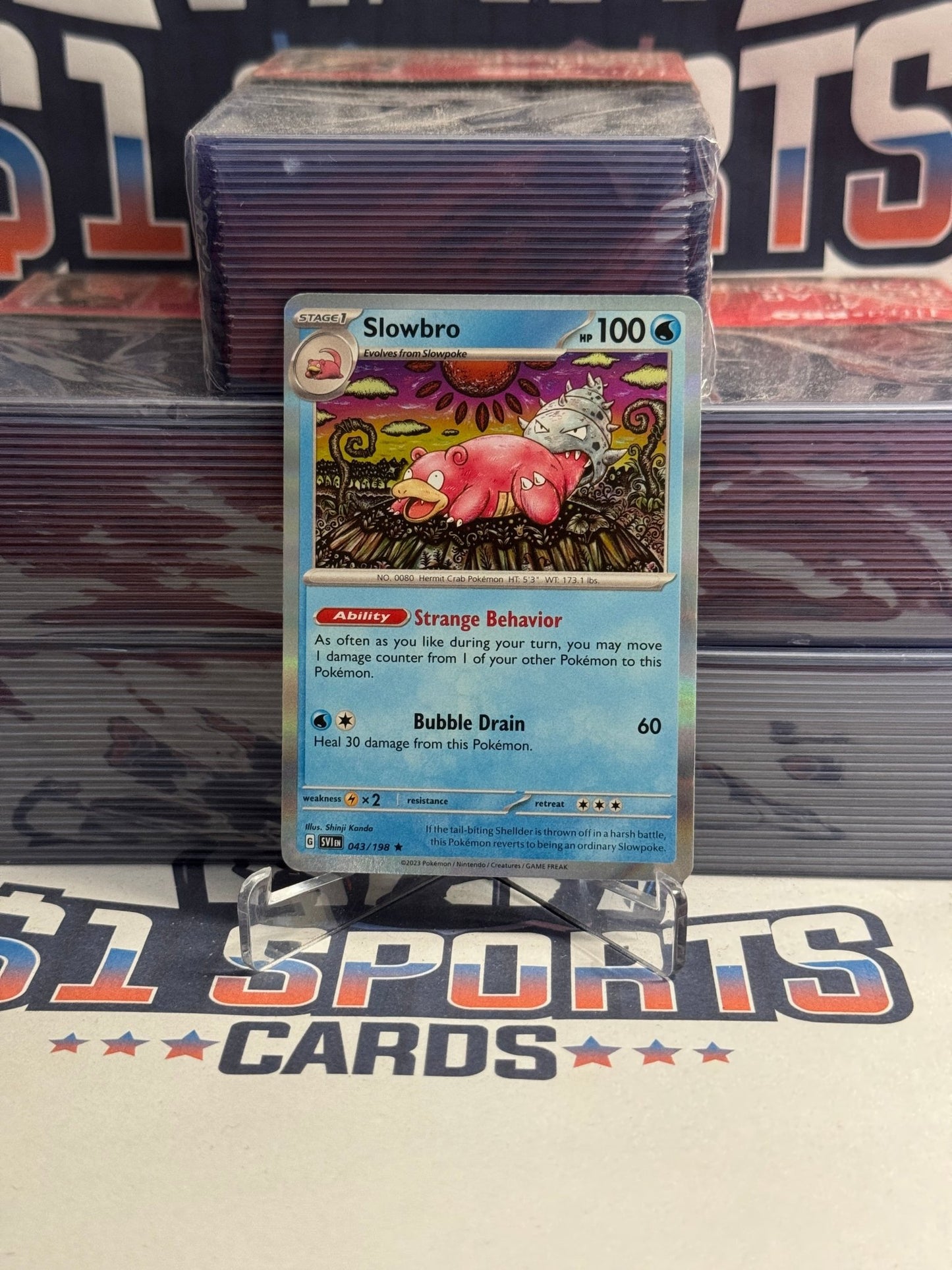 Pokemon TCG: Scarlet & Violet - Slowbro (Holo, Rare) #43