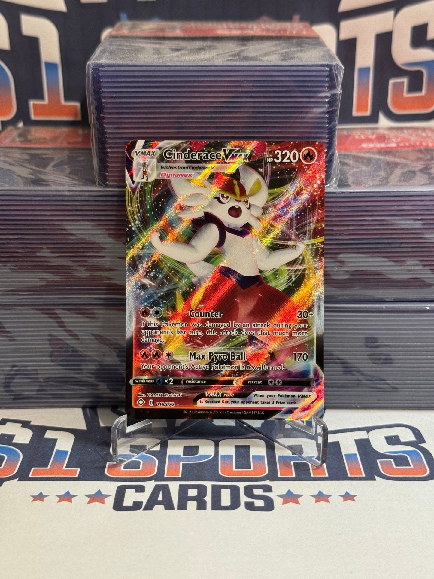 Pokemon TCG: Shining Fates - Cinderace VMAX (Ultra Rare) #19