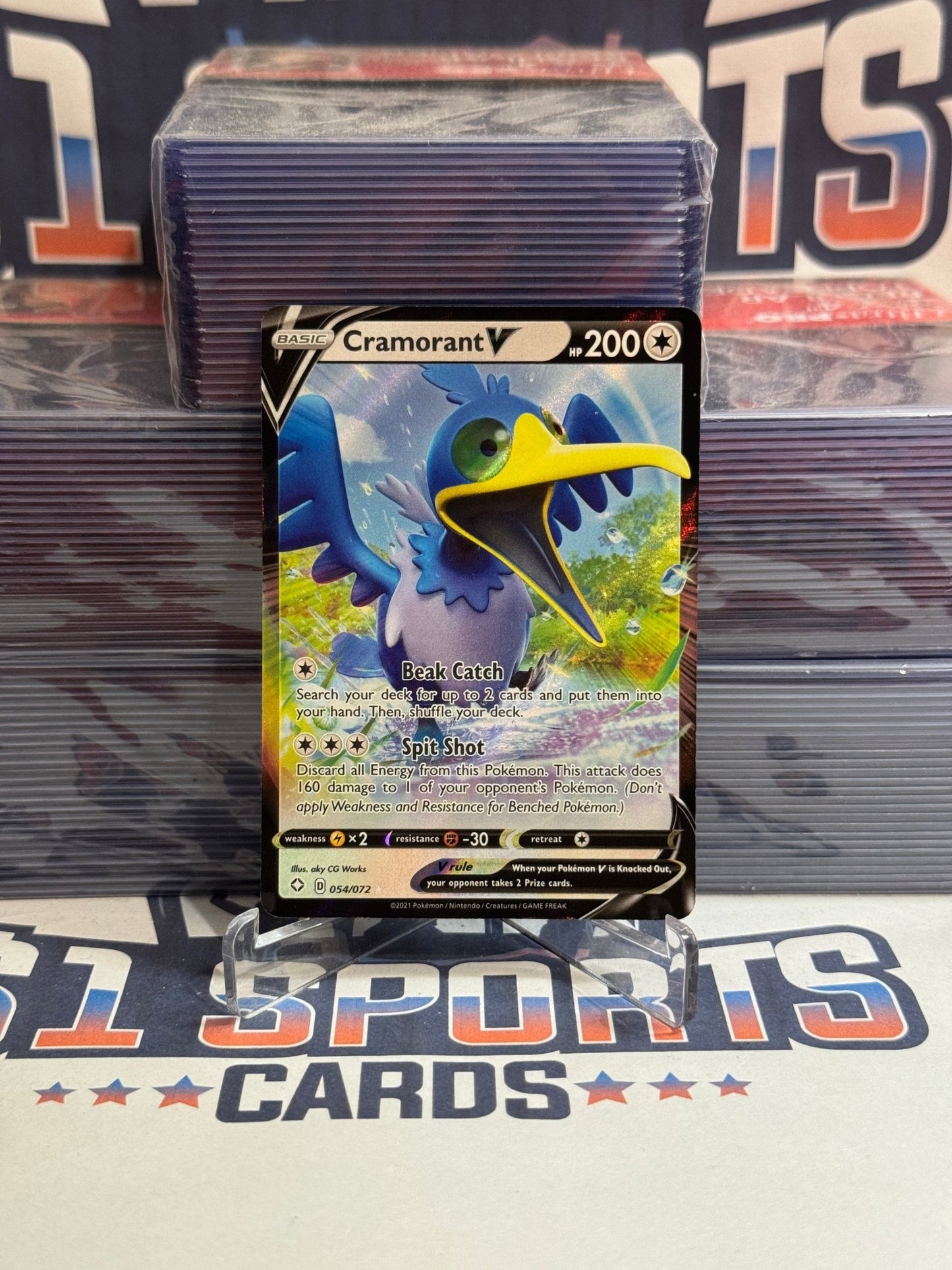 Pokemon TCG: Shining Fates - Cramorant V (Ultra Rare) #54