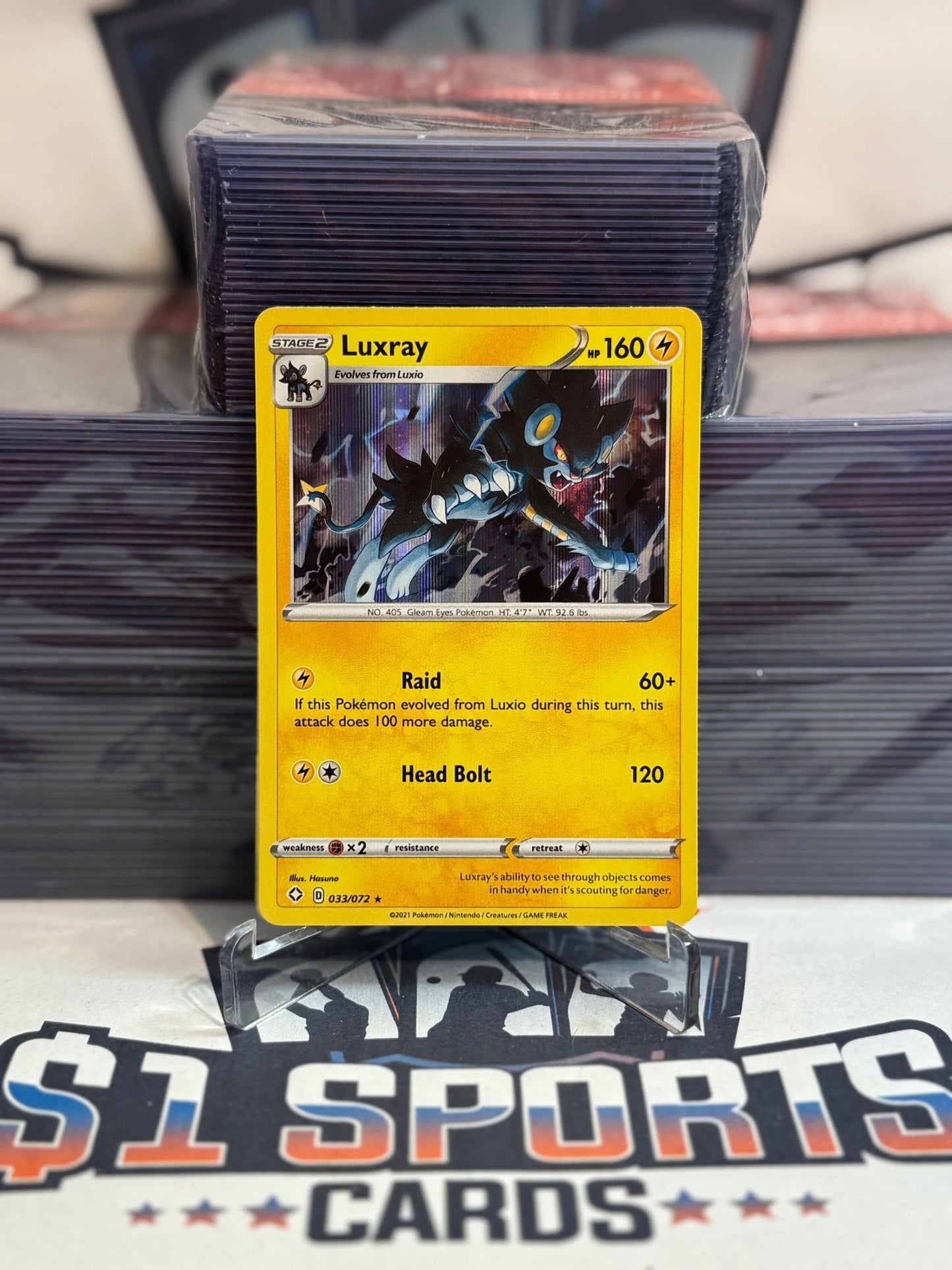 Pokemon TCG: Shining Fates - Luxray (Holo, Rare) #33