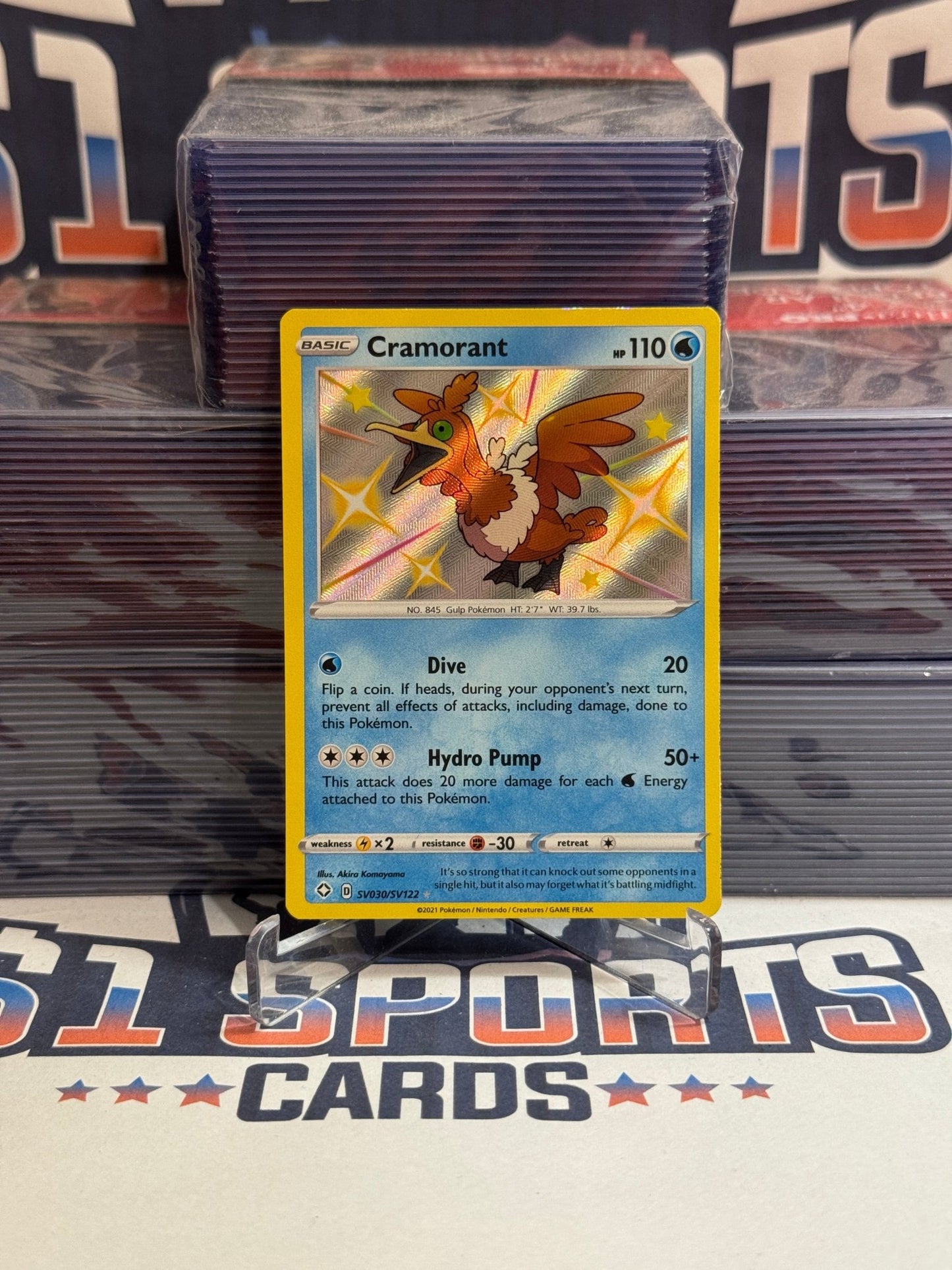 Pokemon TCG: Shining Fates: Shiny Vault - Cramorant (Shiny Holo Rare) #SV030