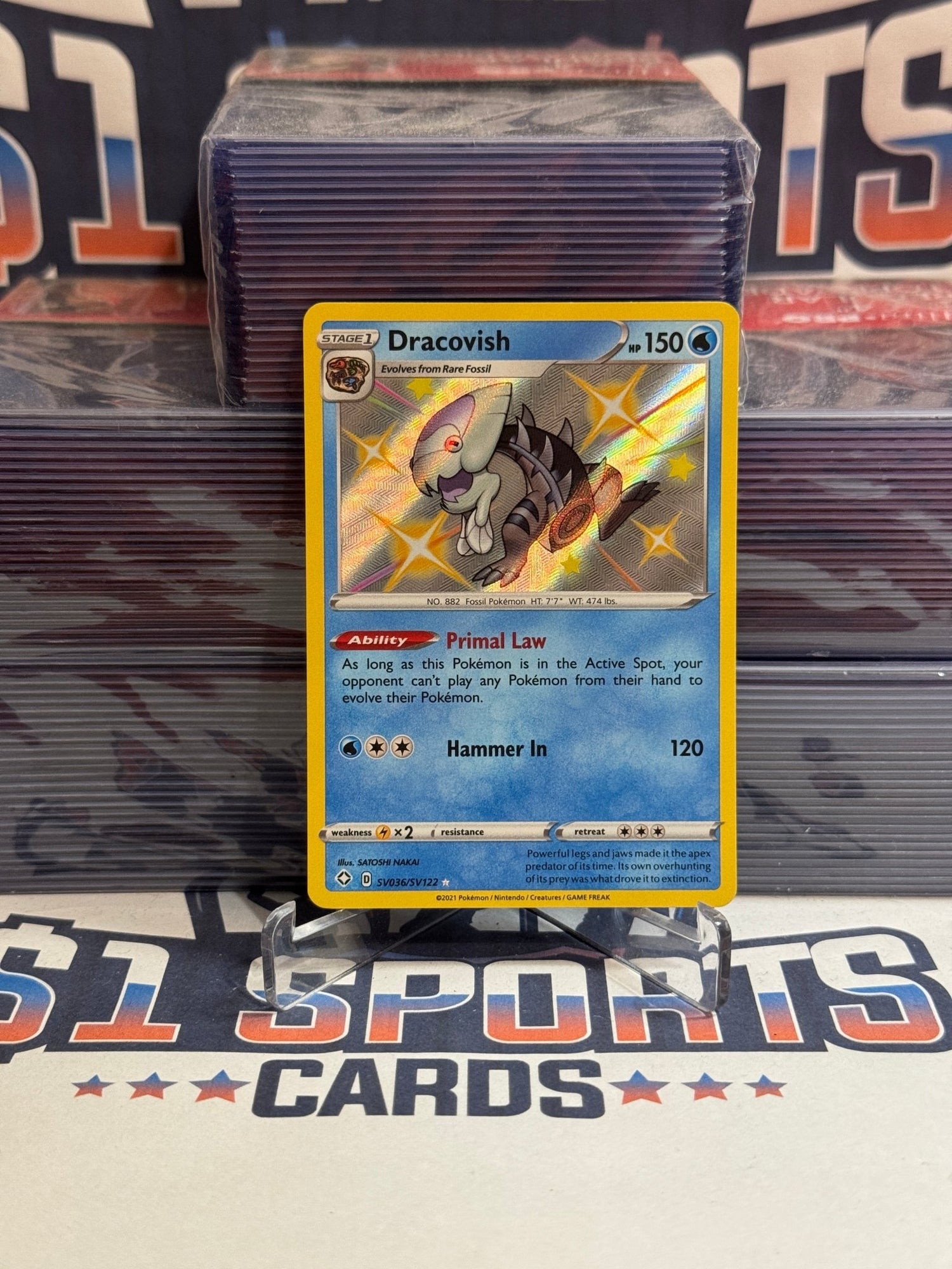 Pokemon TCG: Shining Fates: Shiny Vault - Dracovish (Shiny Holo Rare) #SV036