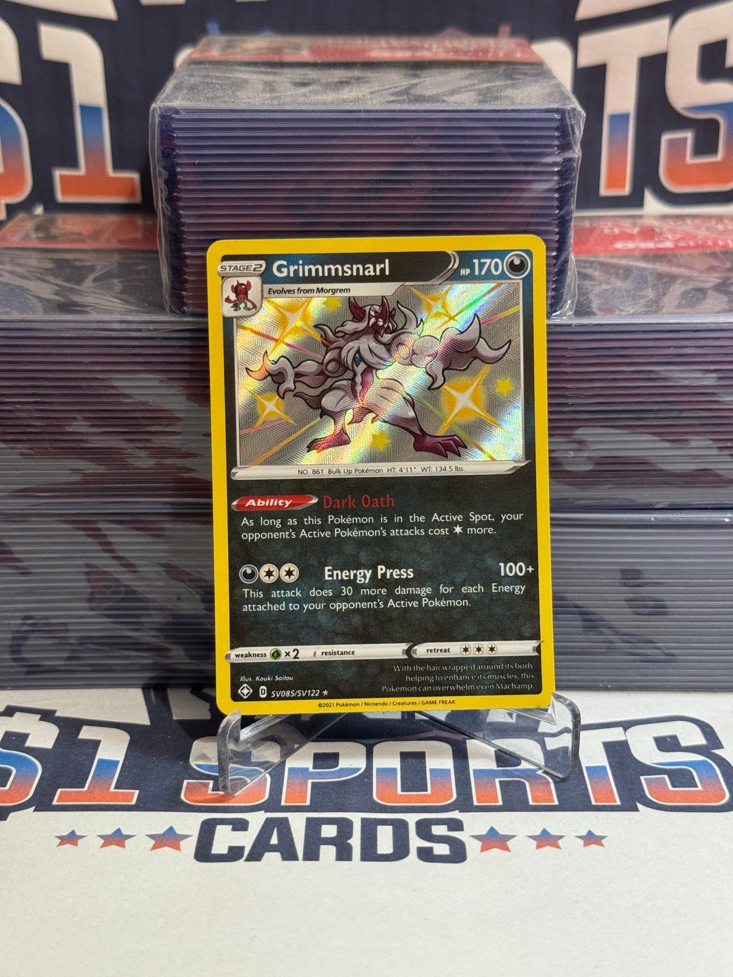 Pokemon TCG: Shining Fates: Shiny Vault - Grimmsnarl (Shiny Holo Rare) #SV085