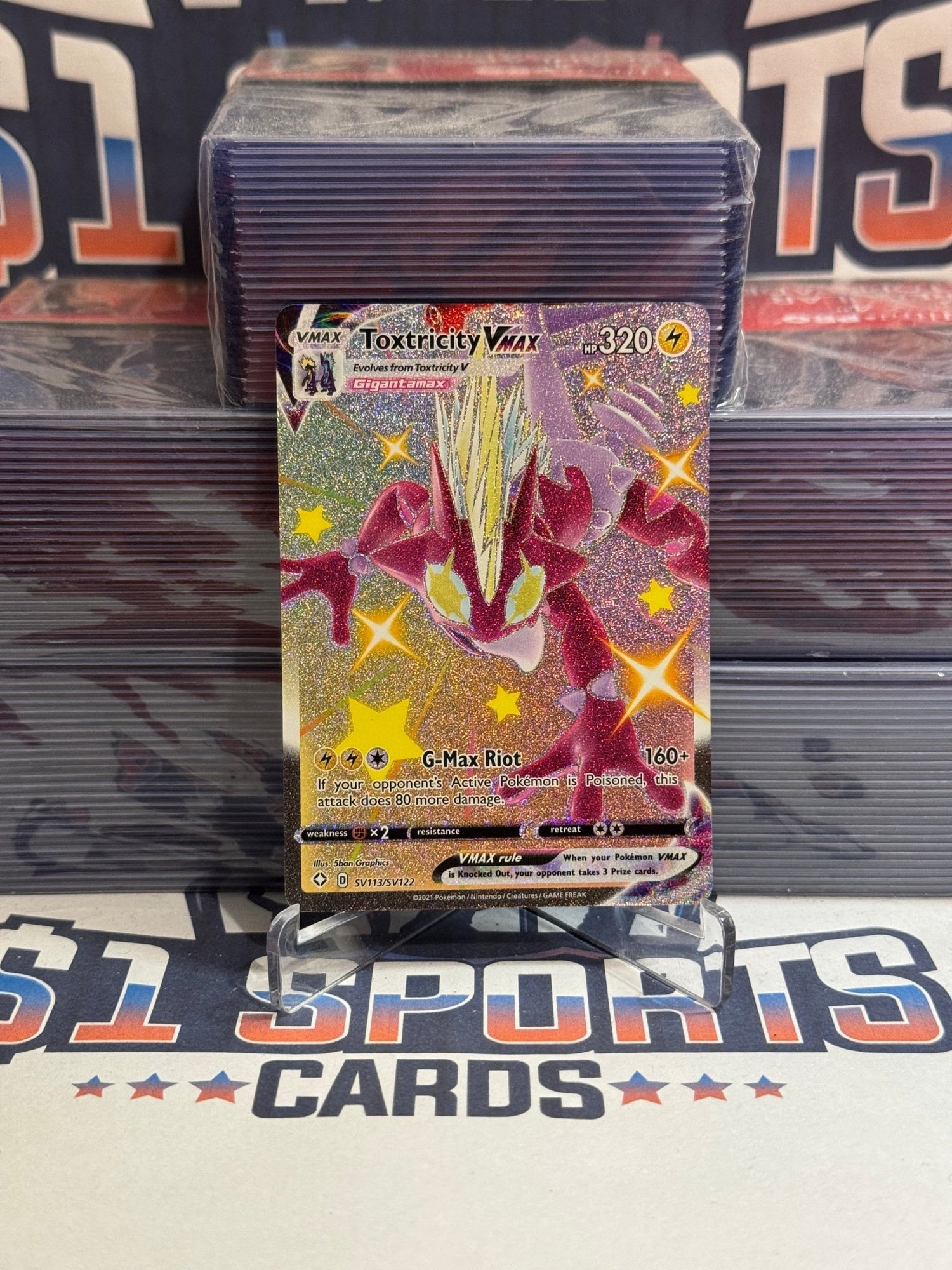 Pokemon TCG: Shining Fates: Shiny Vault - Toxtricity (Shiny Holo Rare) #SV113