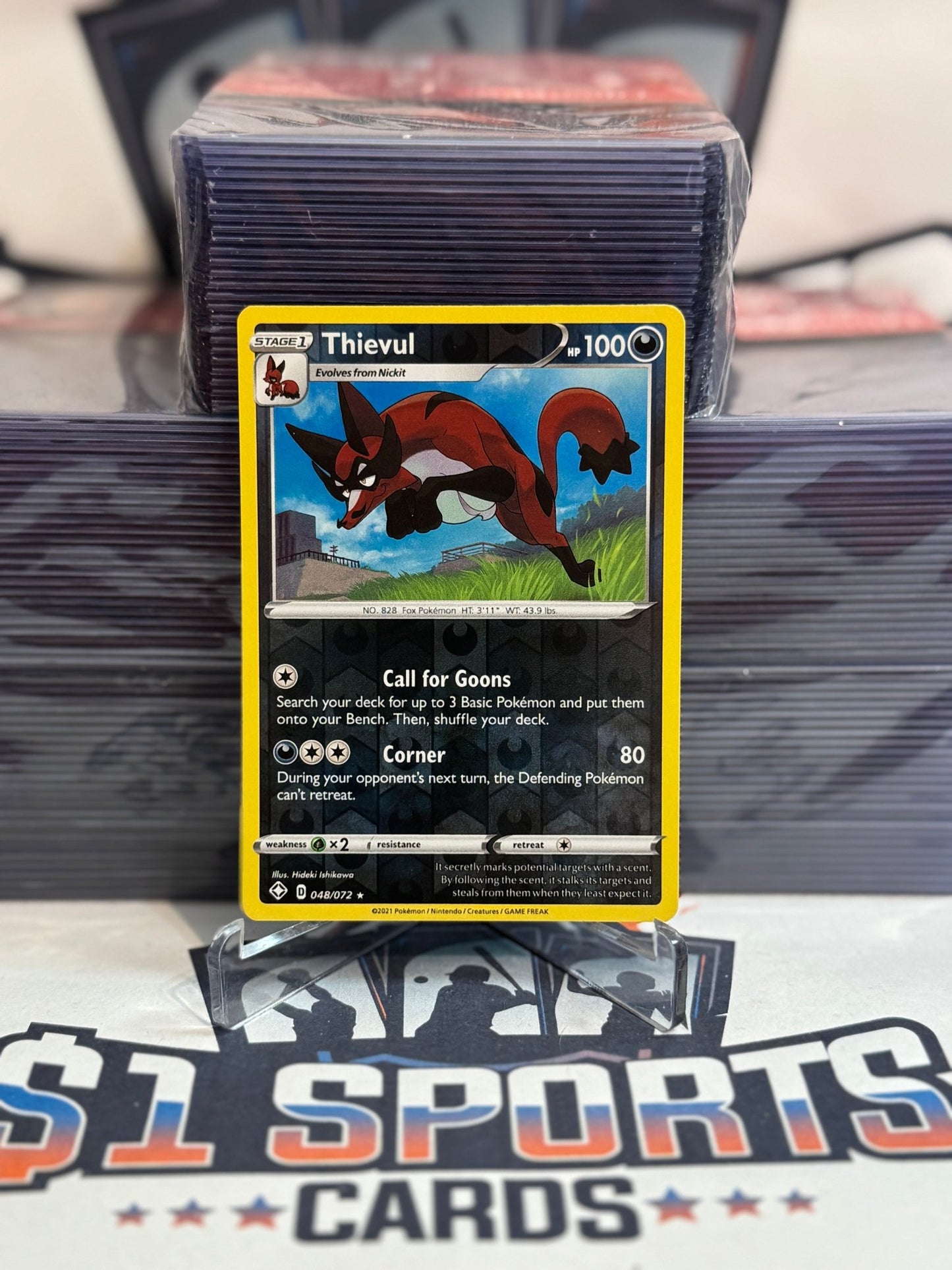 Pokemon TCG: Shining Fates - Thievul (Rare) #48