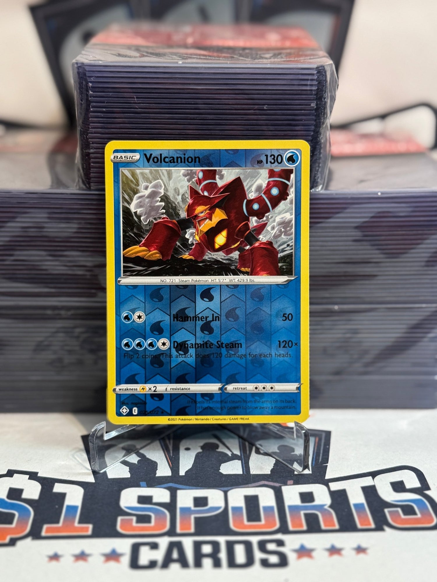 Pokemon TCG: Shining Fates - Volcanion (Reverse Holo, Rare) #25