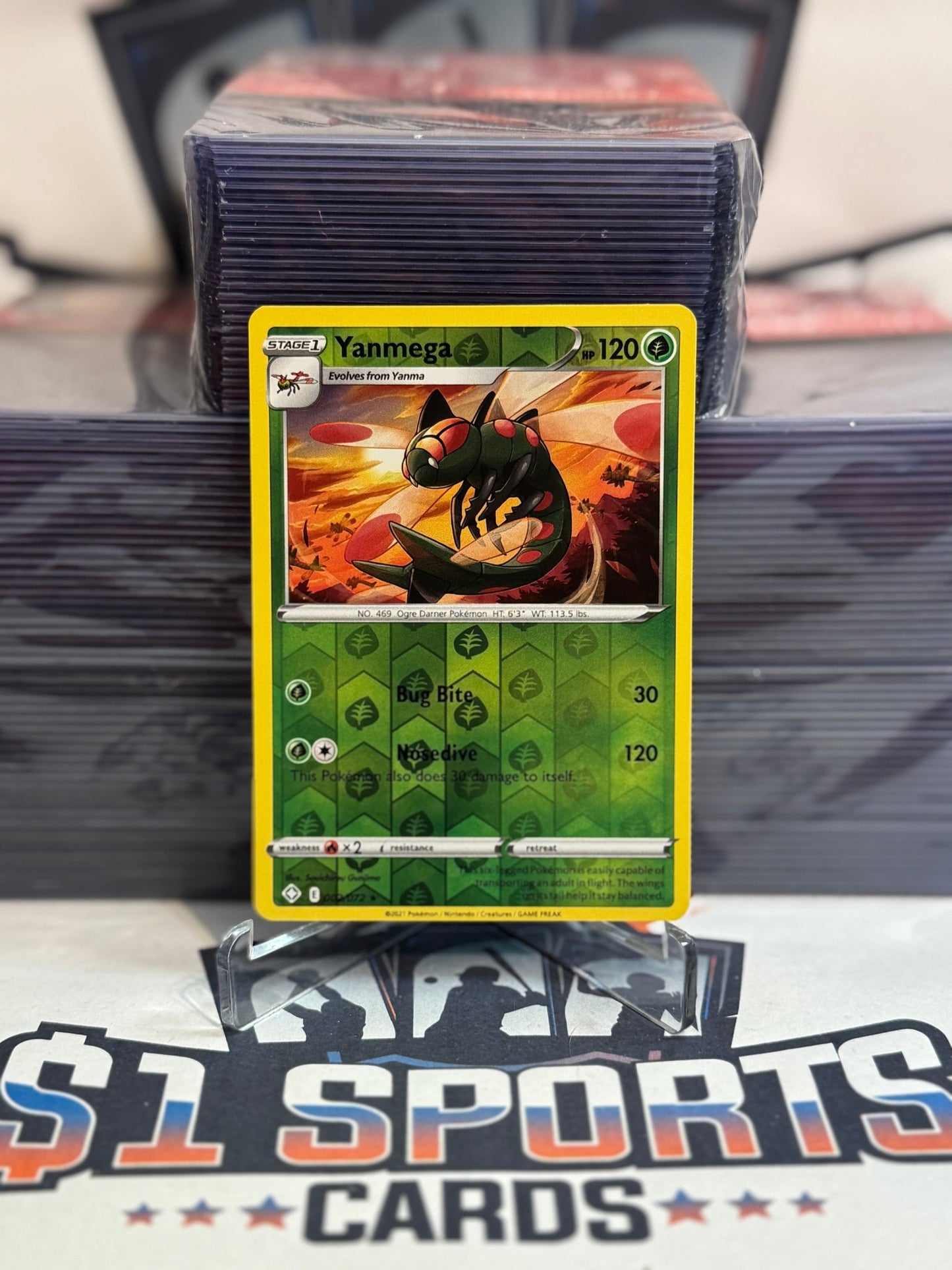 Pokemon TCG: Shining Fates - Yanmega (Reverse Holo, Rare) #2