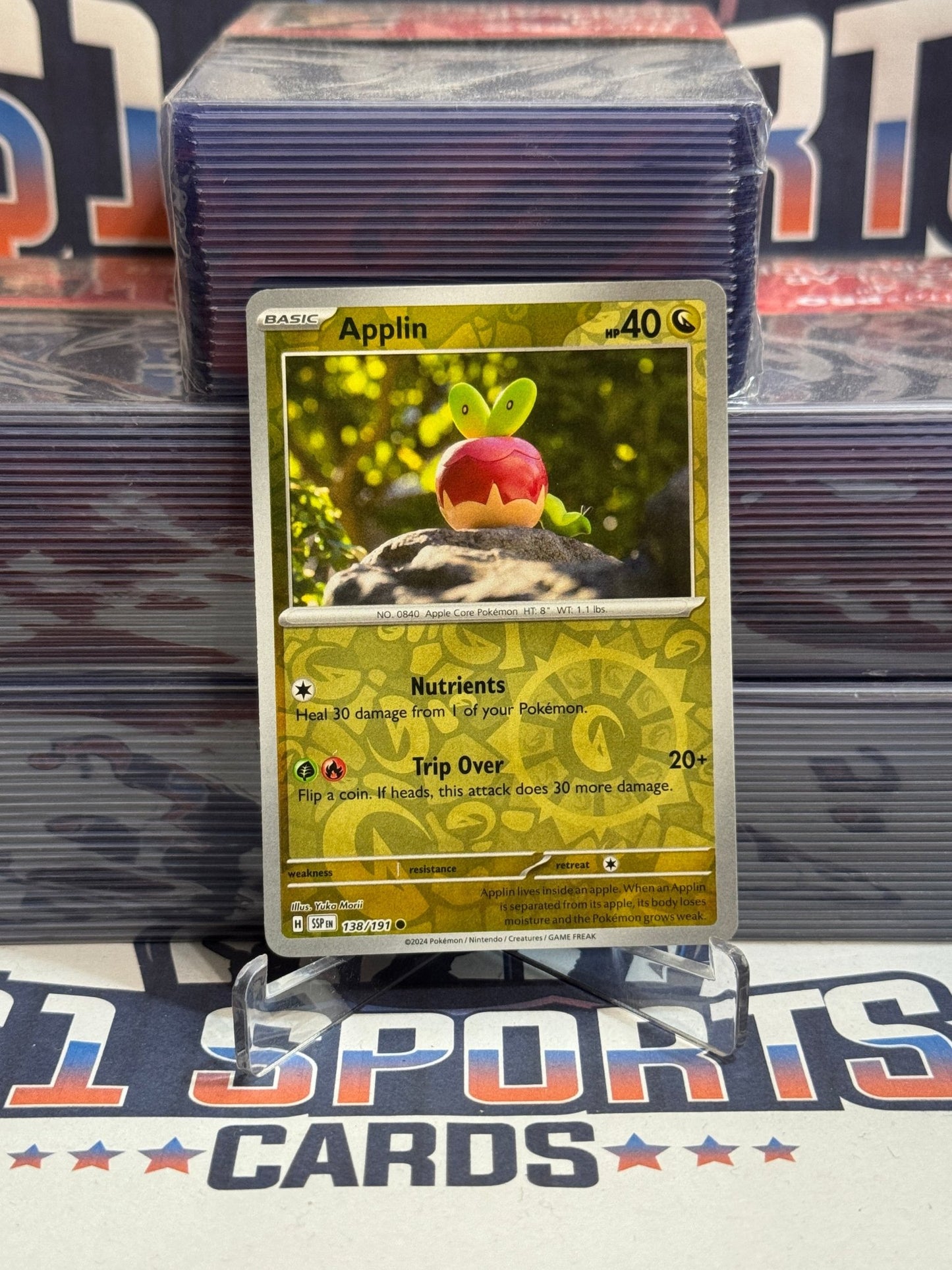 Pokemon TCG: Surging Sparks - Applin (Reverse Holo, Common) #138