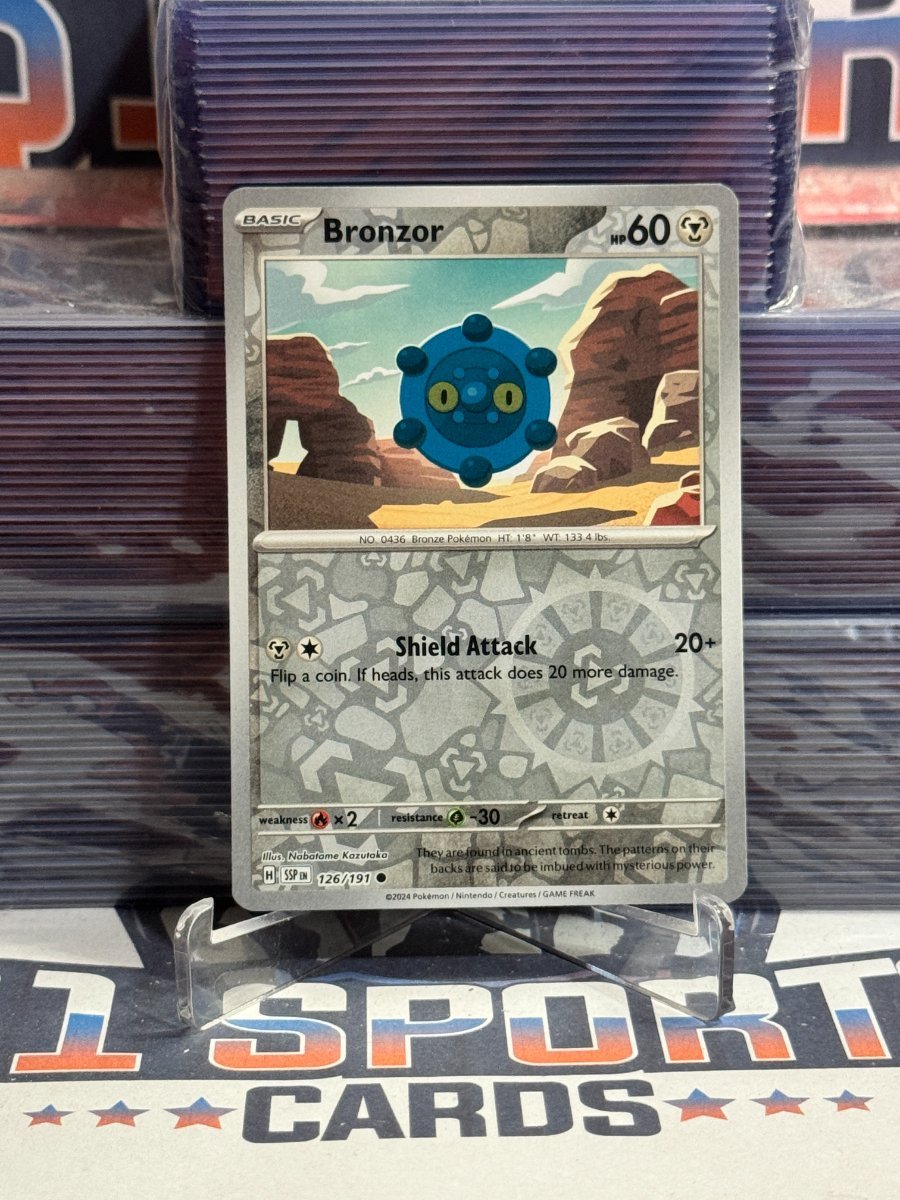 Pokemon TCG: Surging Sparks - Bronzor (Reverse Holo, Common) 126