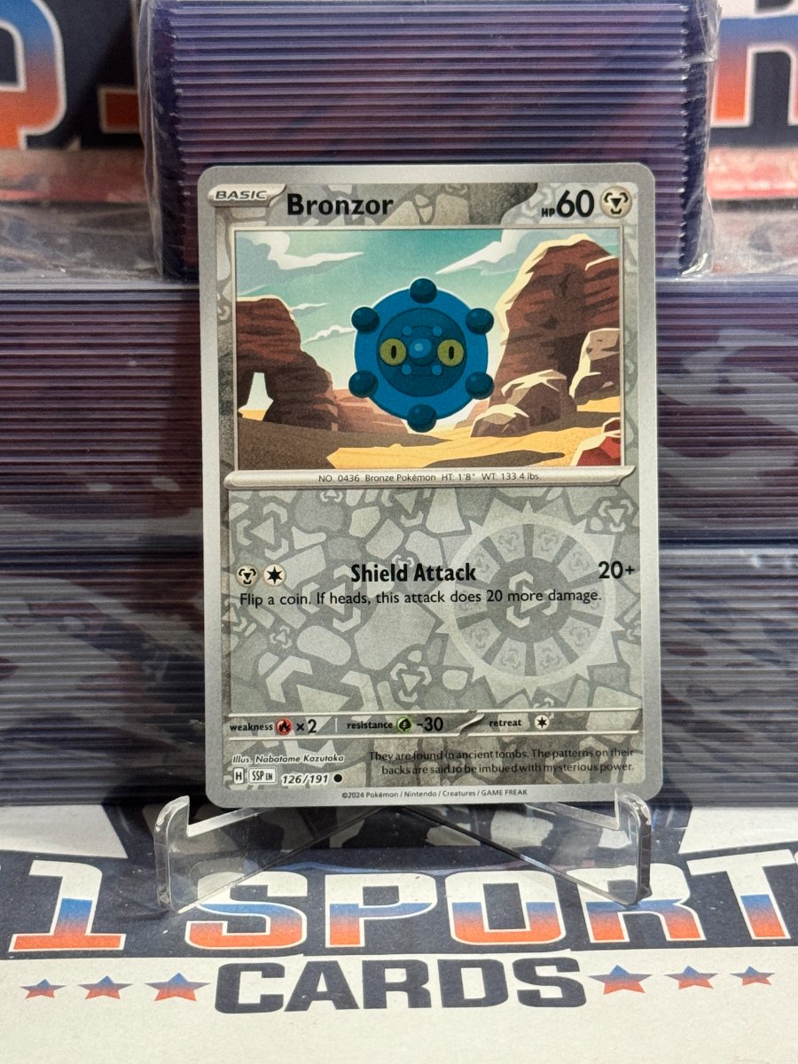 Pokemon TCG: Surging Sparks - Bronzor (Reverse Holo, Common) #126