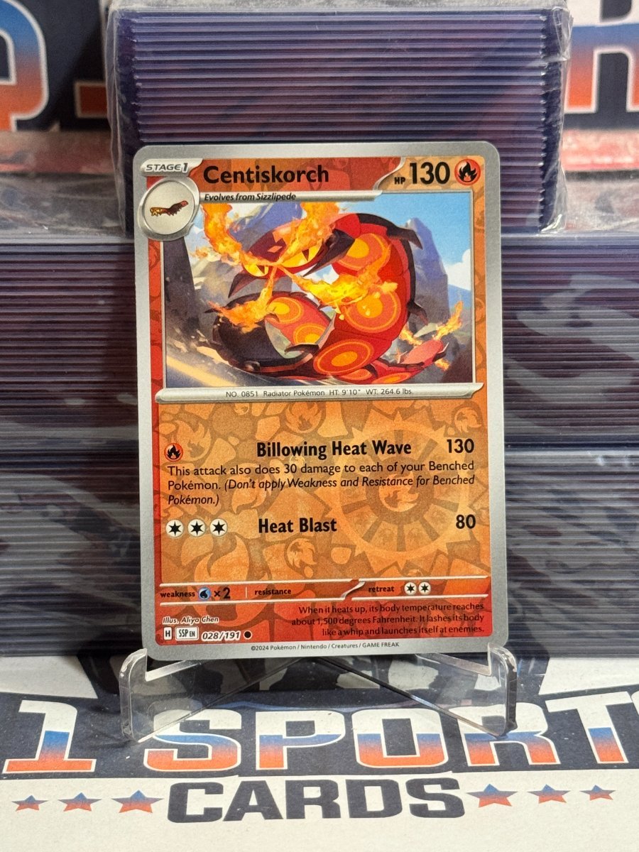 Pokemon TCG: Surging Sparks - Centiskorch (Reverse Holo, Common) 28