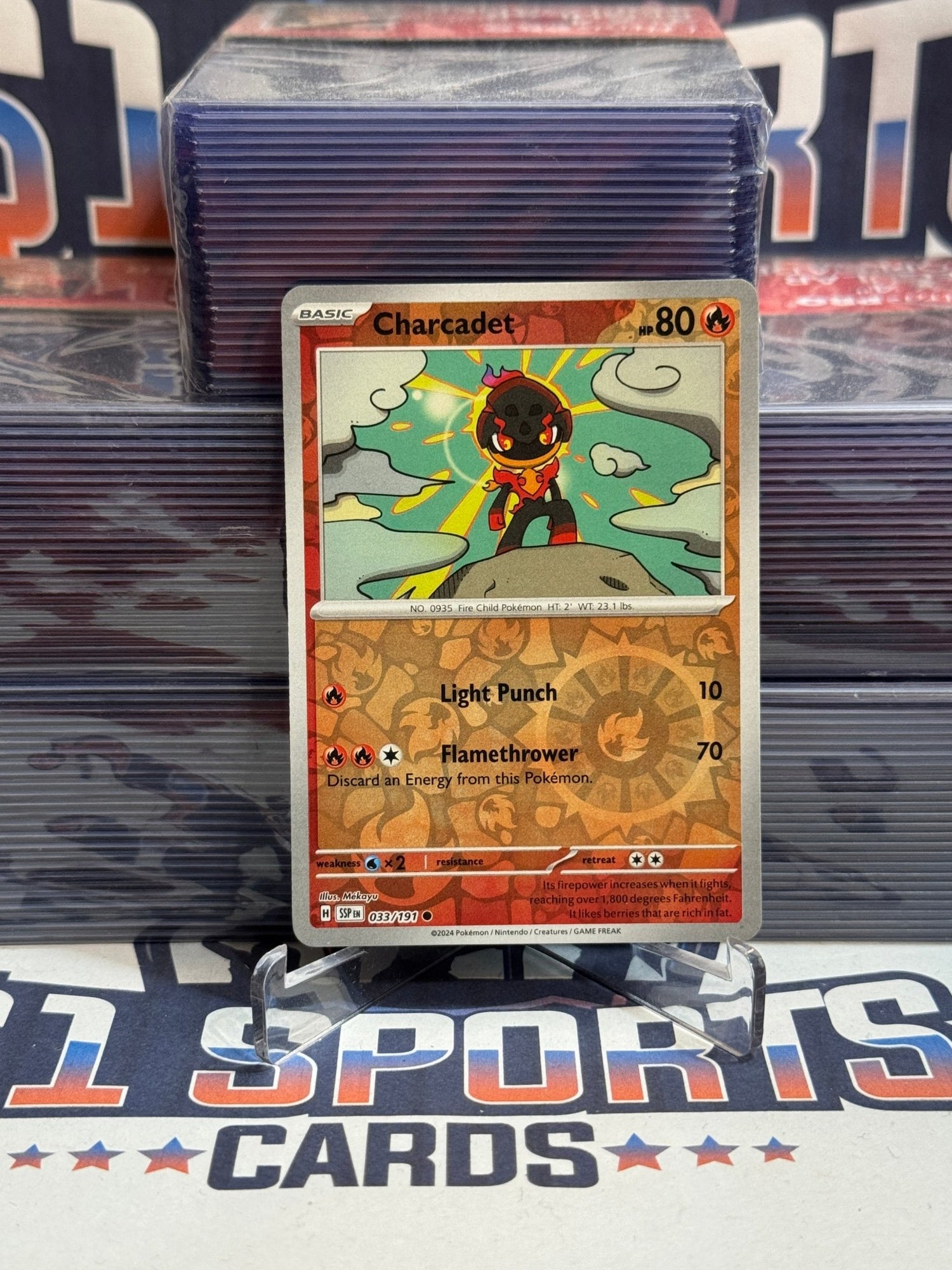 Pokemon TCG: Surging Sparks - Charcadet (Reverse Holo, Common) #33